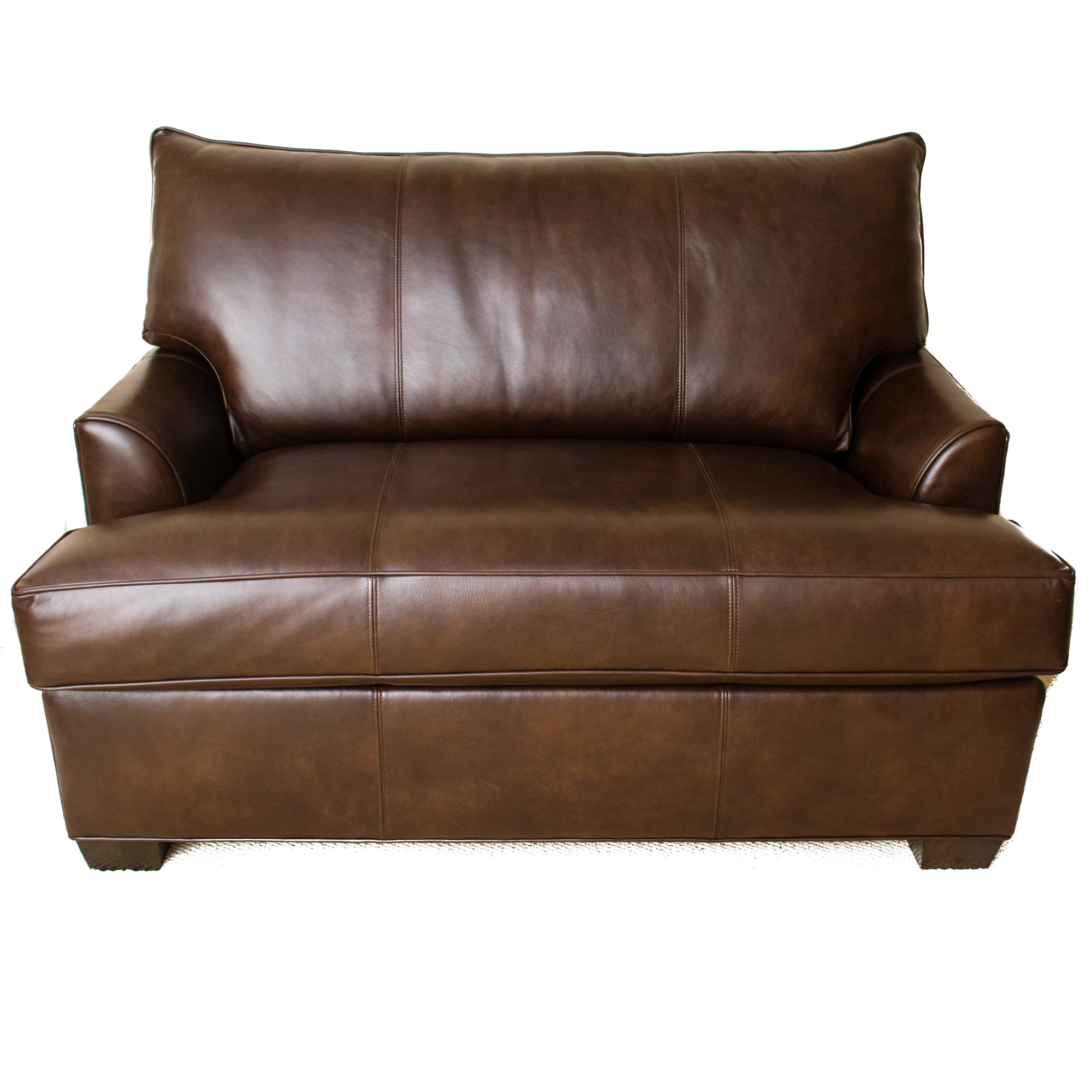 Ethan Allen Leather Loveseat