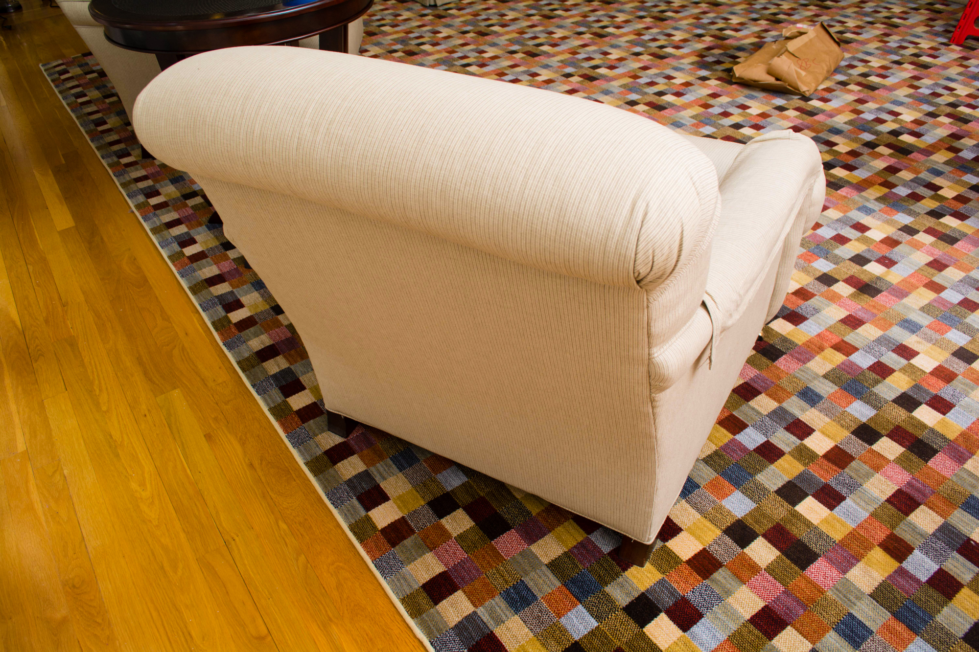 Drexel Heritage Turned Leg Club Chair on Casters