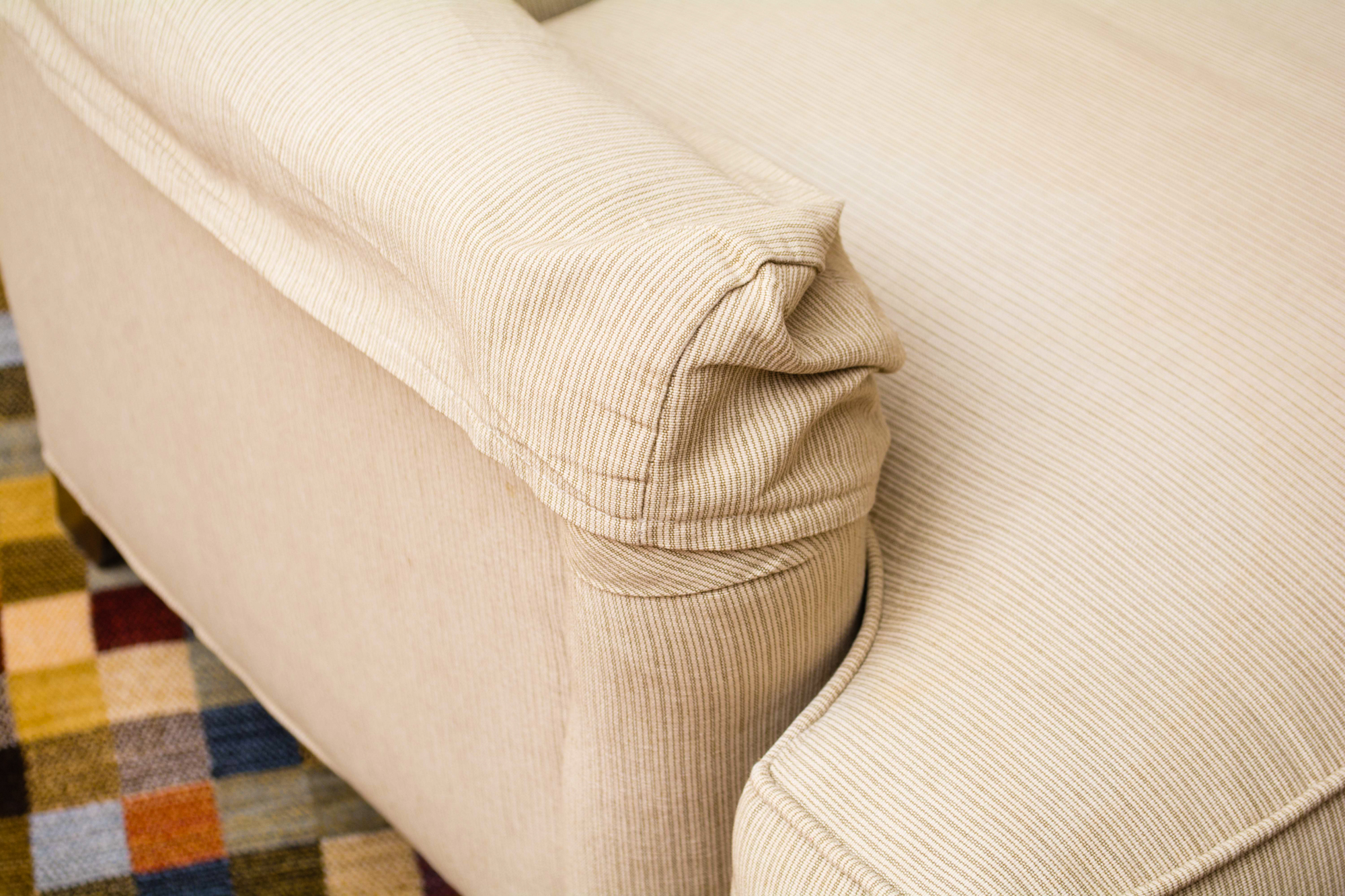 Drexel Heritage Turned Leg Club Chair on Casters