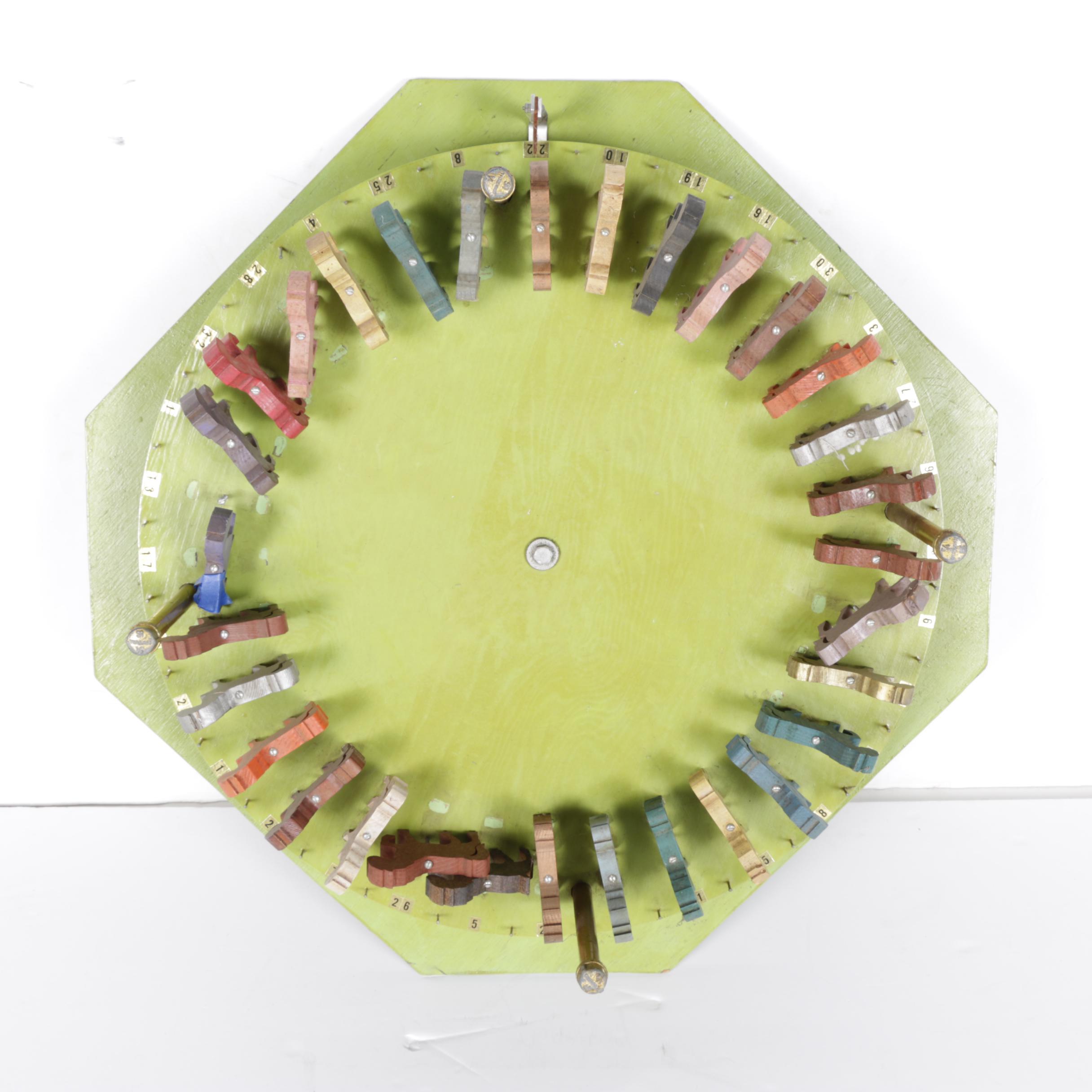 Vintage Carnival Game Spinning Wheel