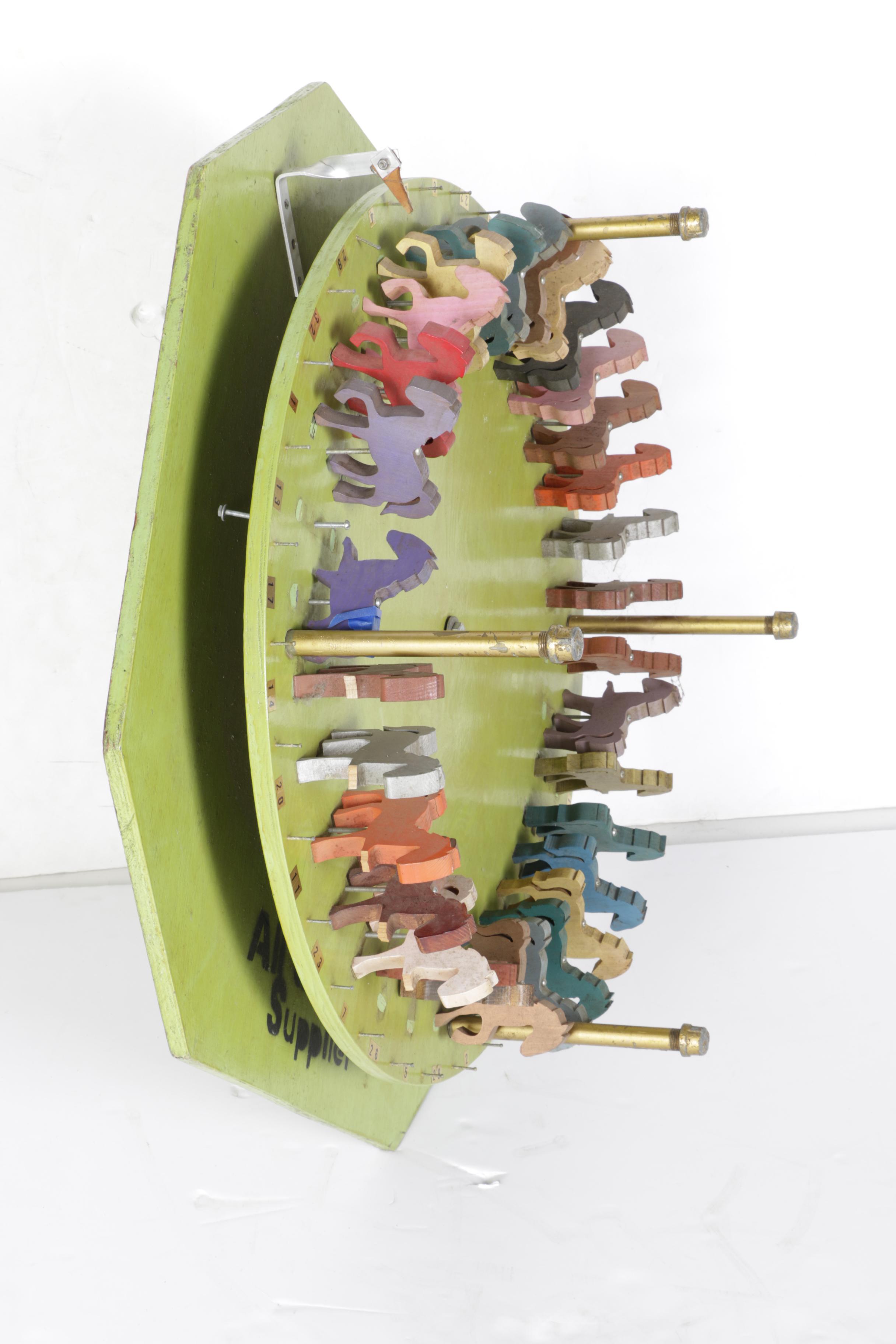 Vintage Carnival Game Spinning Wheel