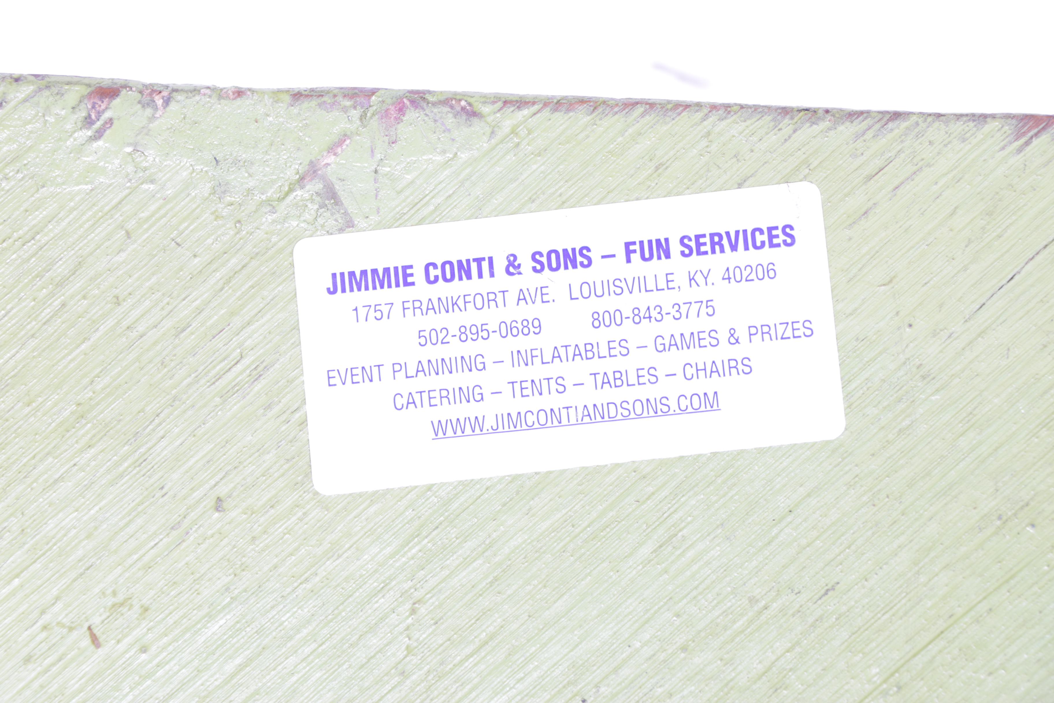 Vintage Carnival Game Spinning Wheel