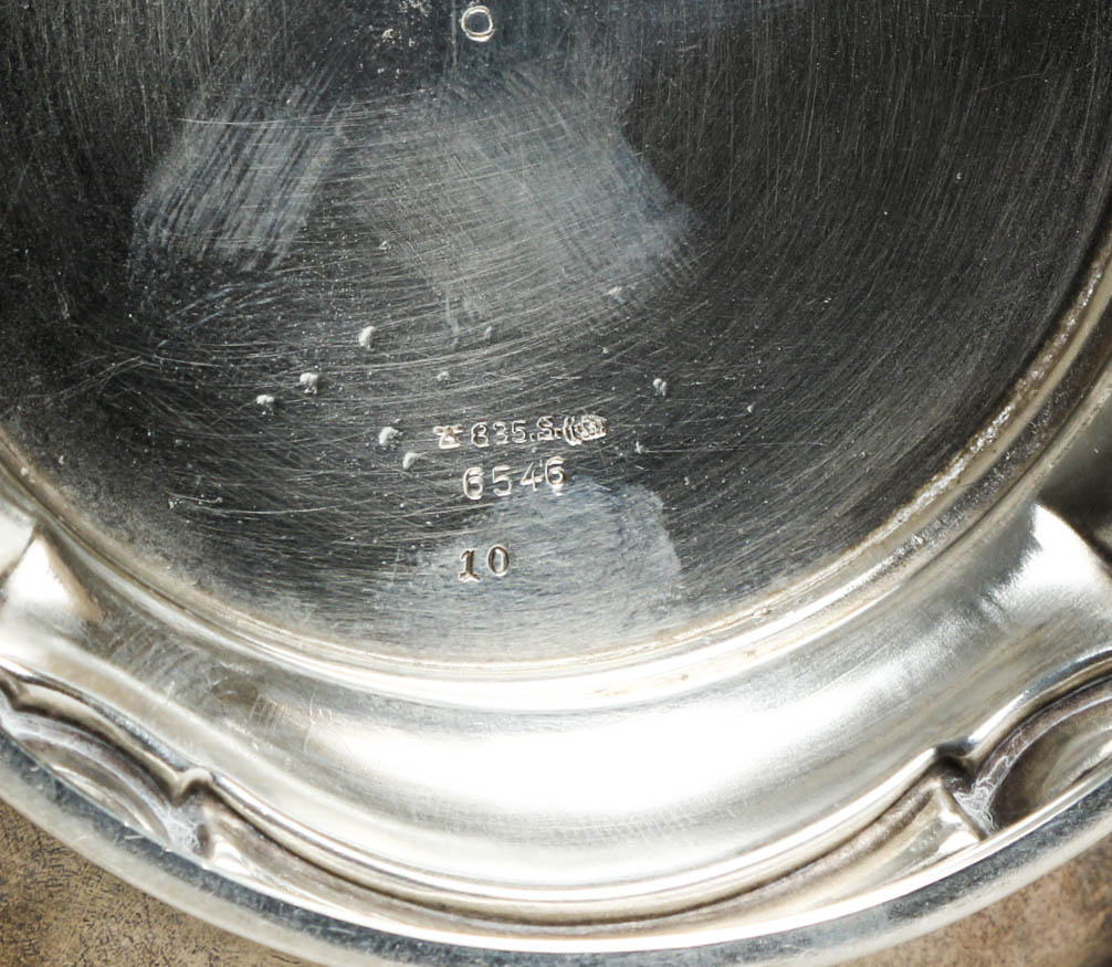 Vintage M. H. Wilkens & Söhne 835 Silver Footed Teapot