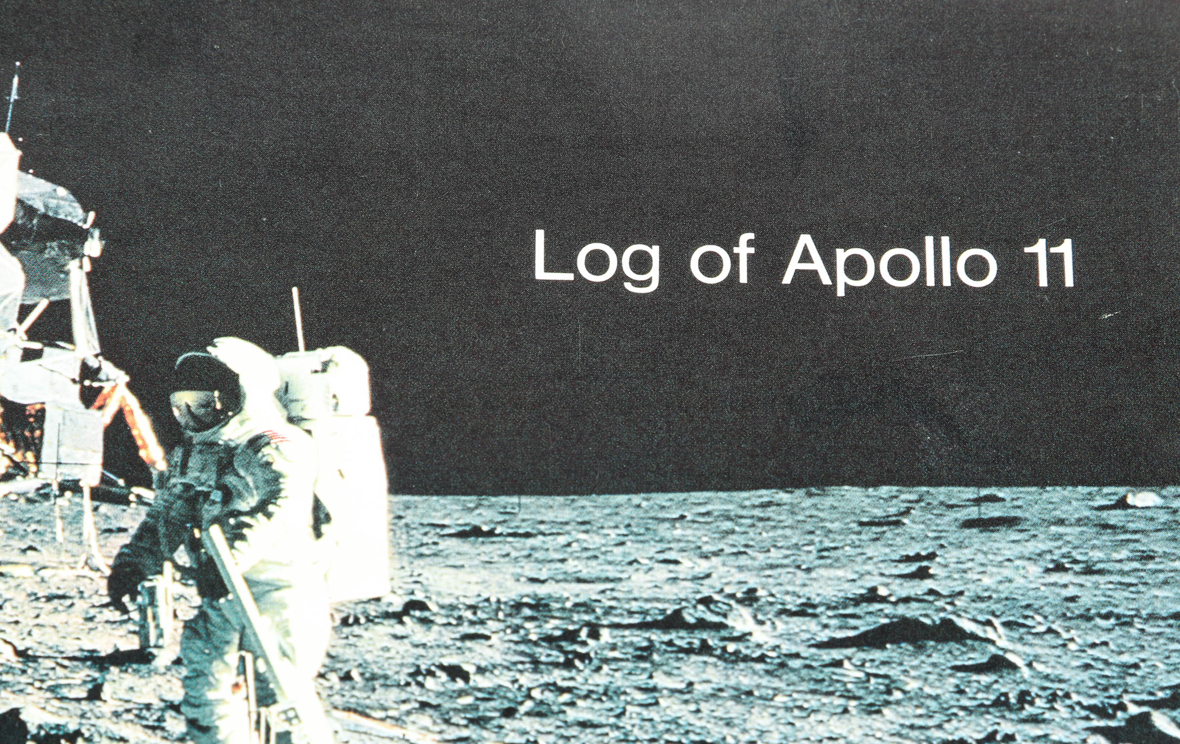 Vintage Commemorative Medallion from Apollo 11 First Moon Landing, Log Book and U.S Postage Stamps