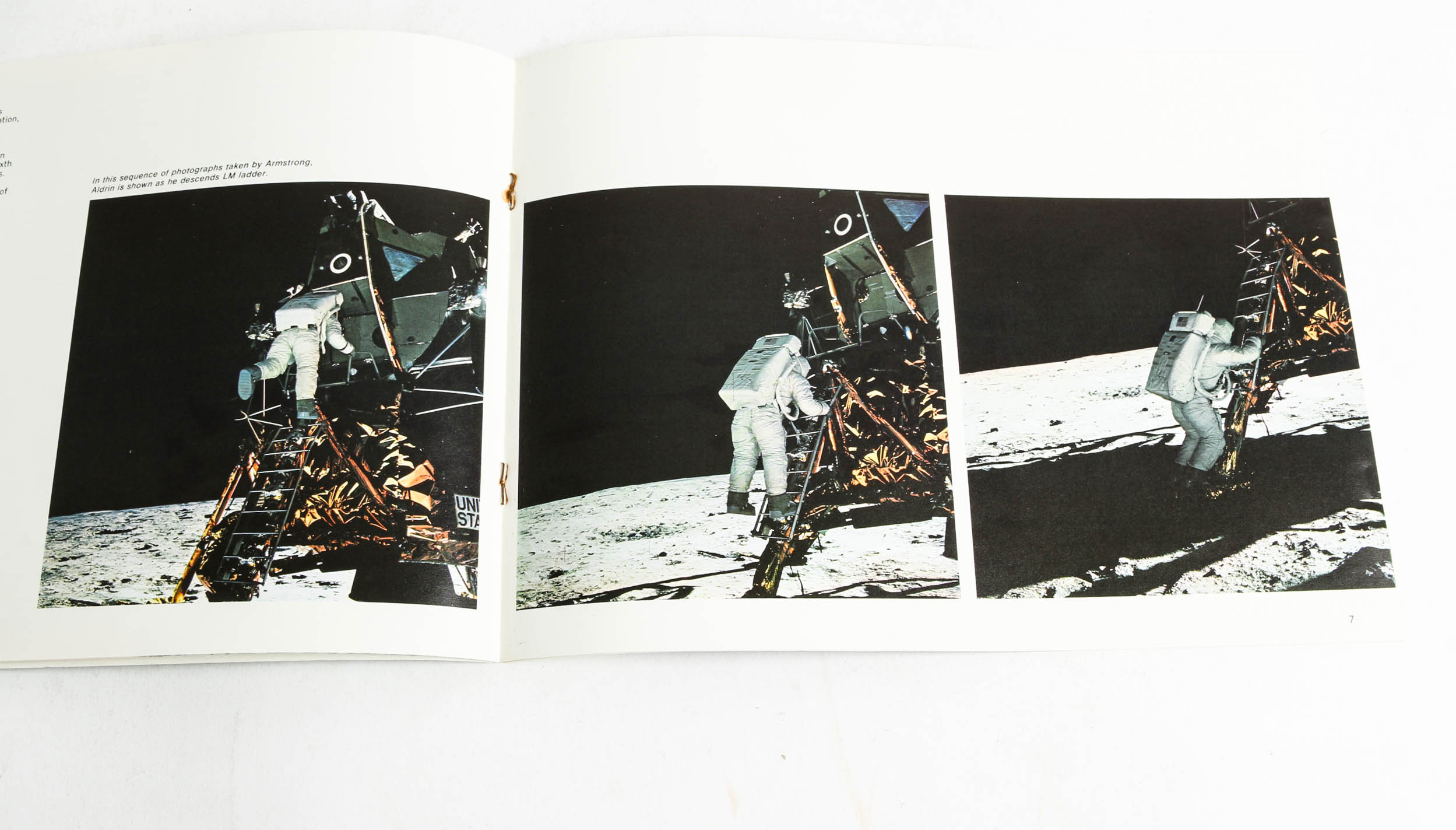 Vintage Commemorative Medallion from Apollo 11 First Moon Landing, Log Book and U.S Postage Stamps