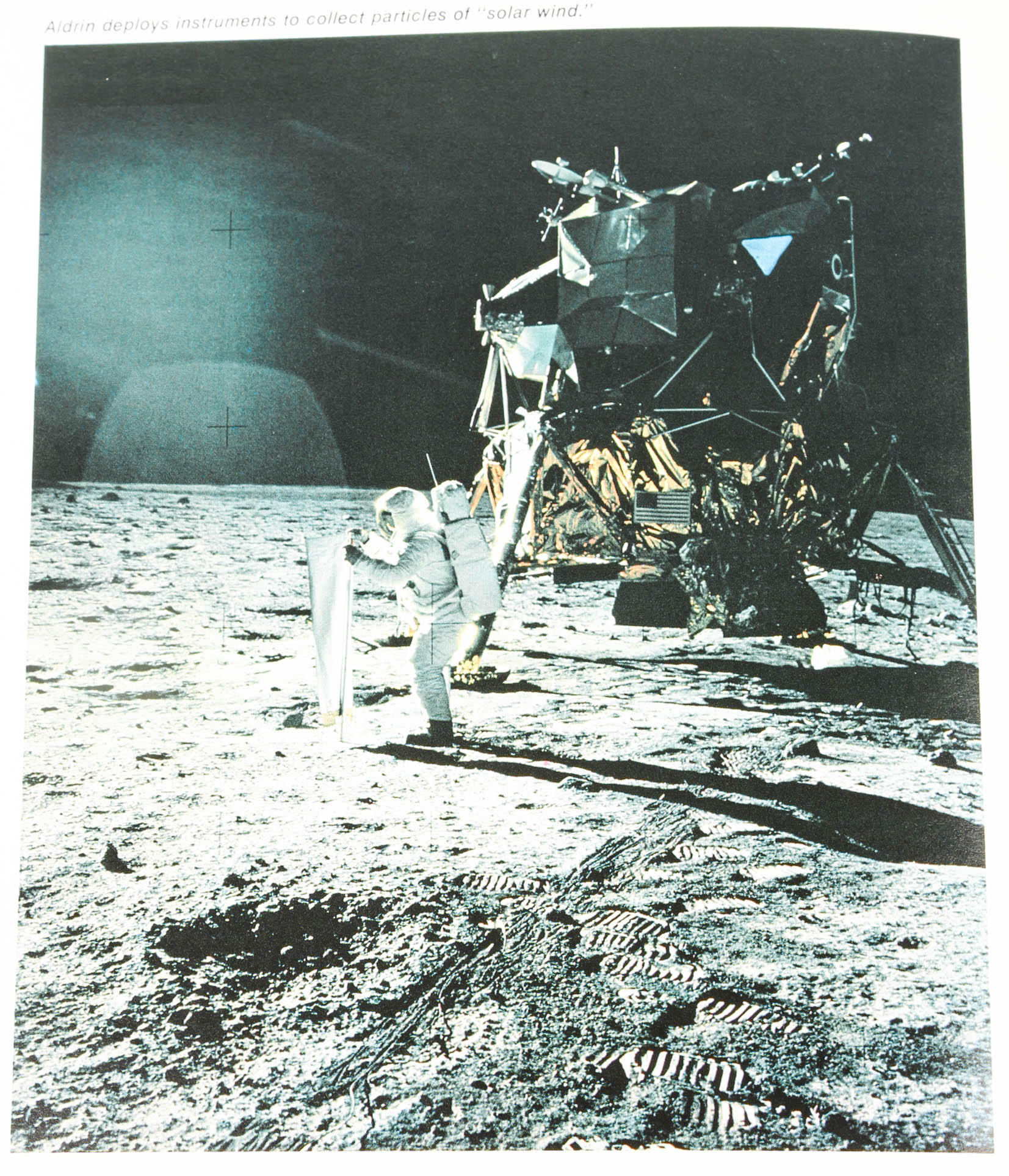 Vintage Commemorative Medallion from Apollo 11 First Moon Landing, Log Book and U.S Postage Stamps