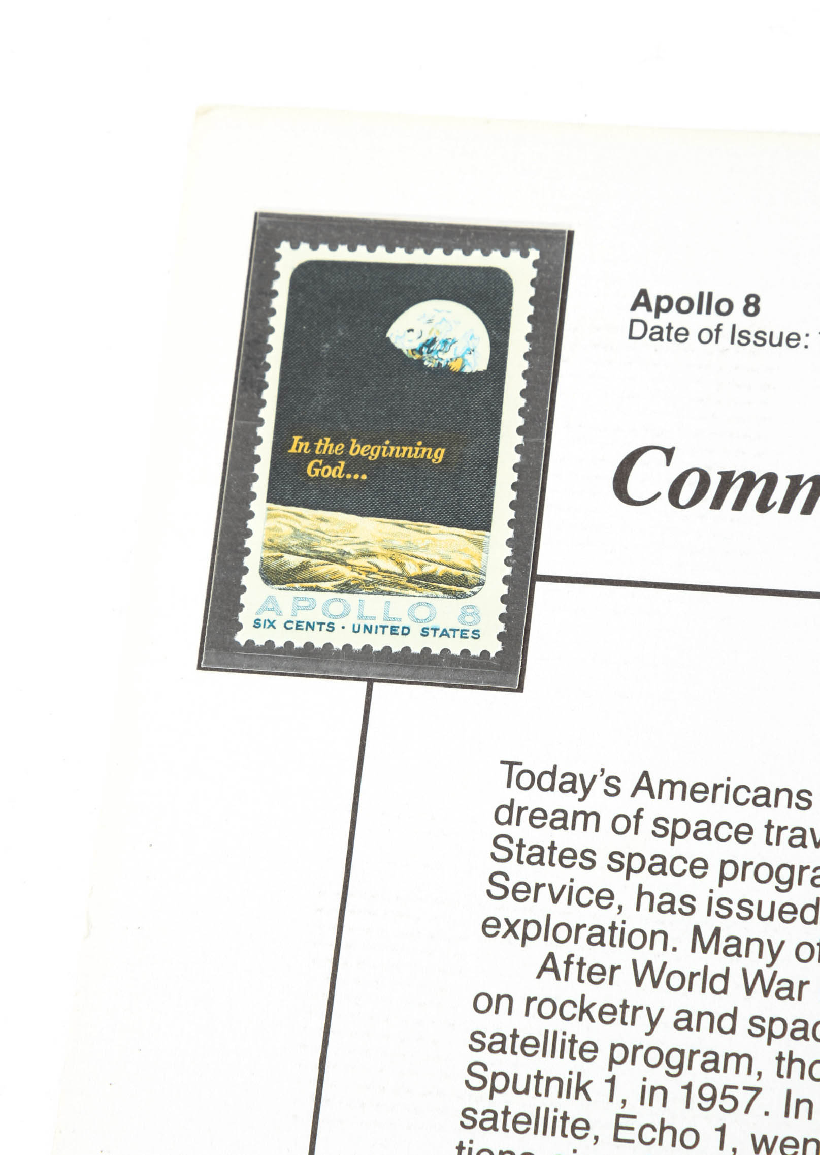 Vintage Commemorative Medallion from Apollo 11 First Moon Landing, Log Book and U.S Postage Stamps