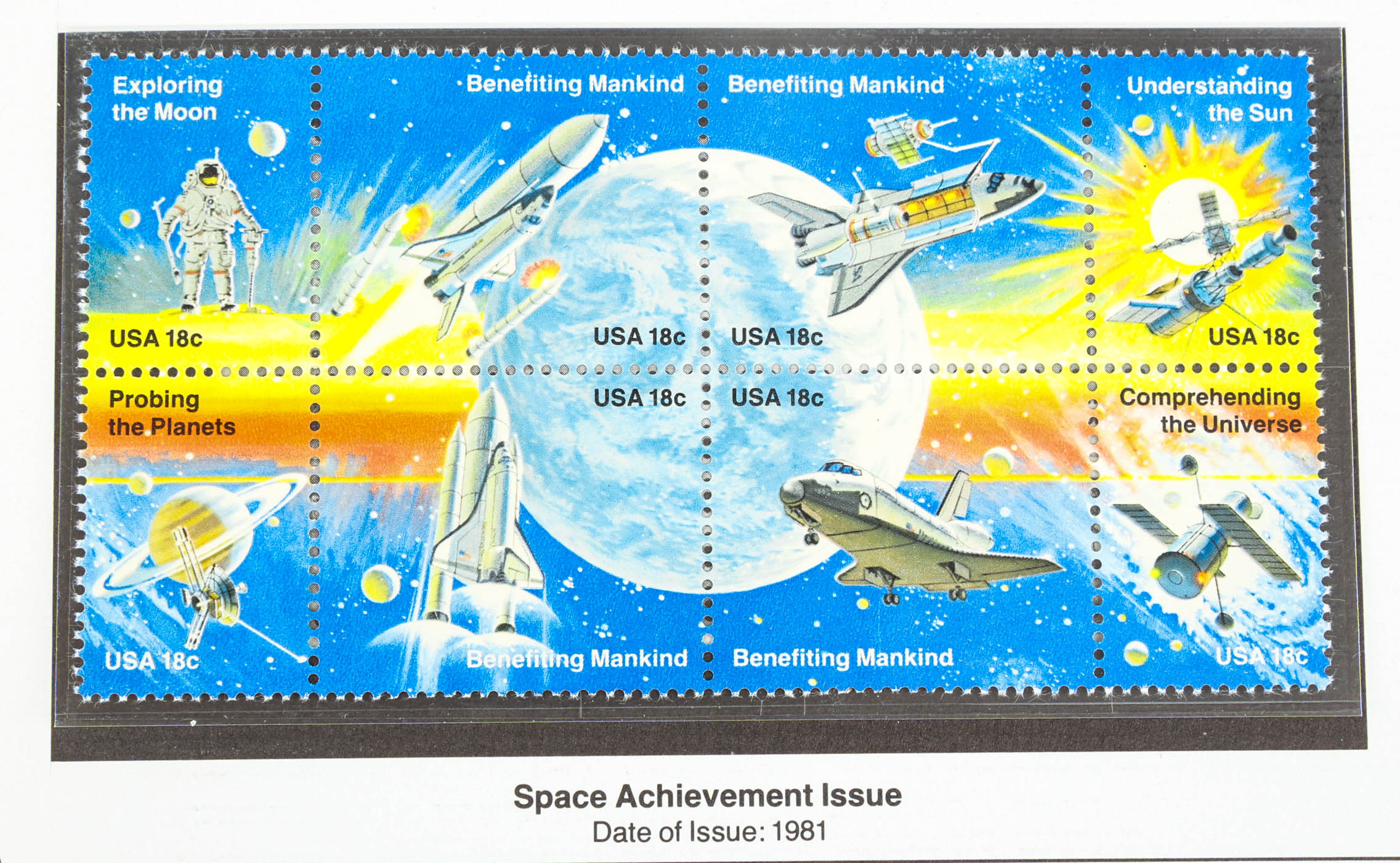 Vintage Commemorative Medallion from Apollo 11 First Moon Landing, Log Book and U.S Postage Stamps