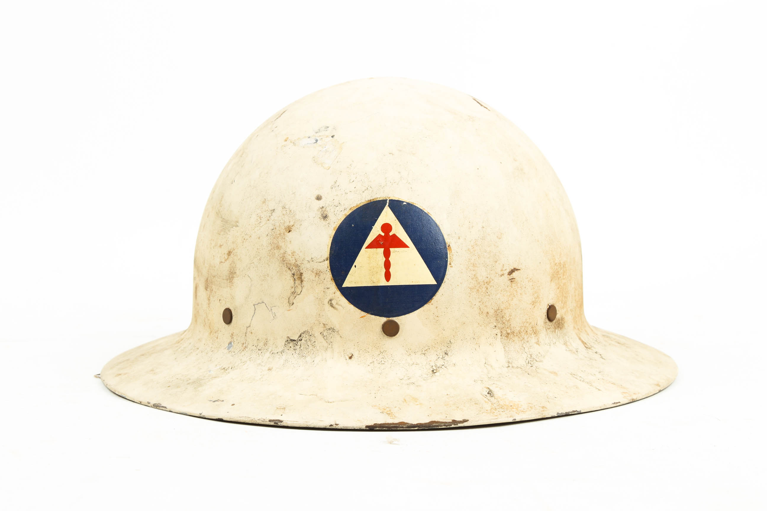 Rare World War II Civil Defense Medical Helmet