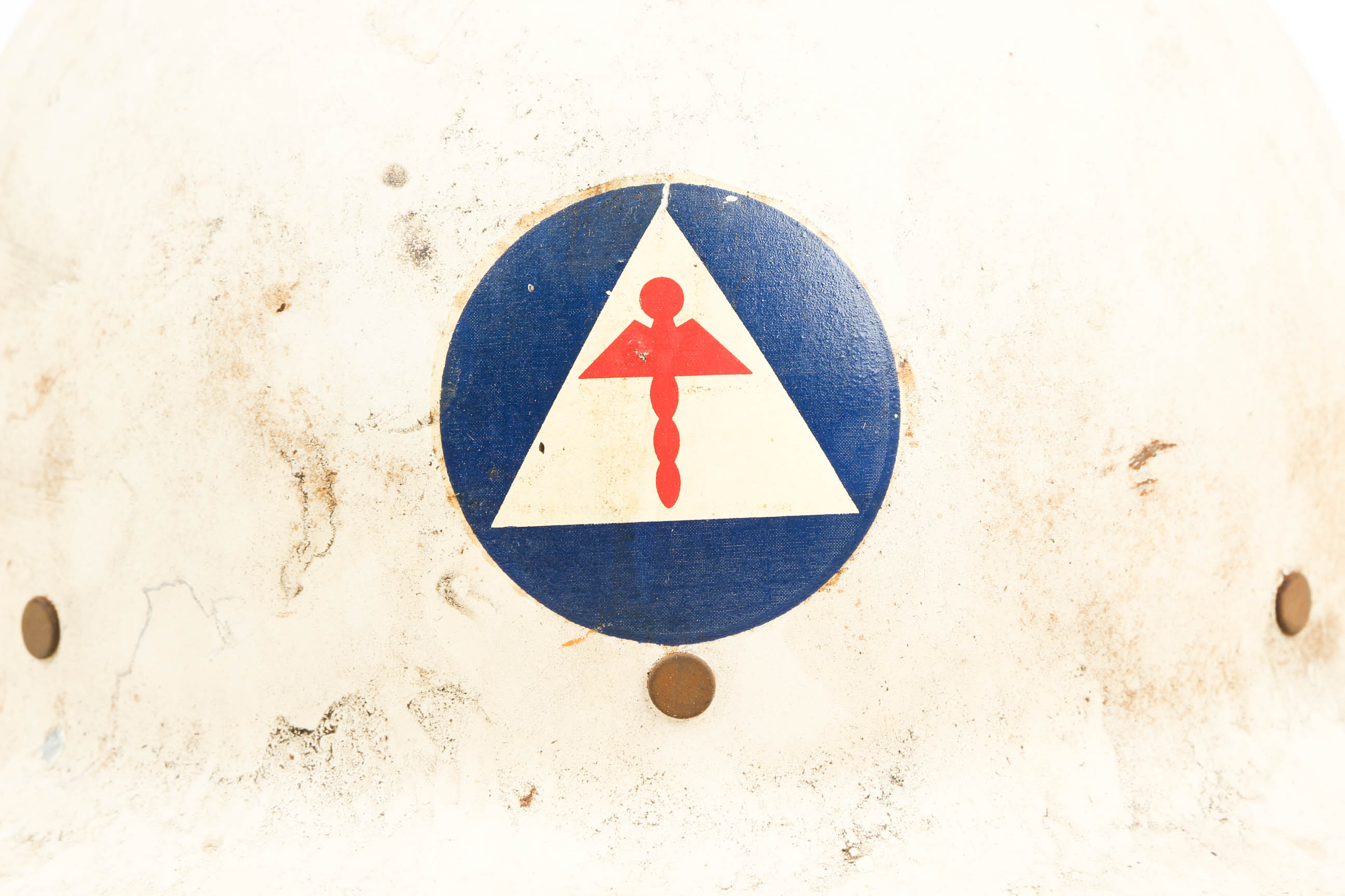 Rare World War II Civil Defense Medical Helmet