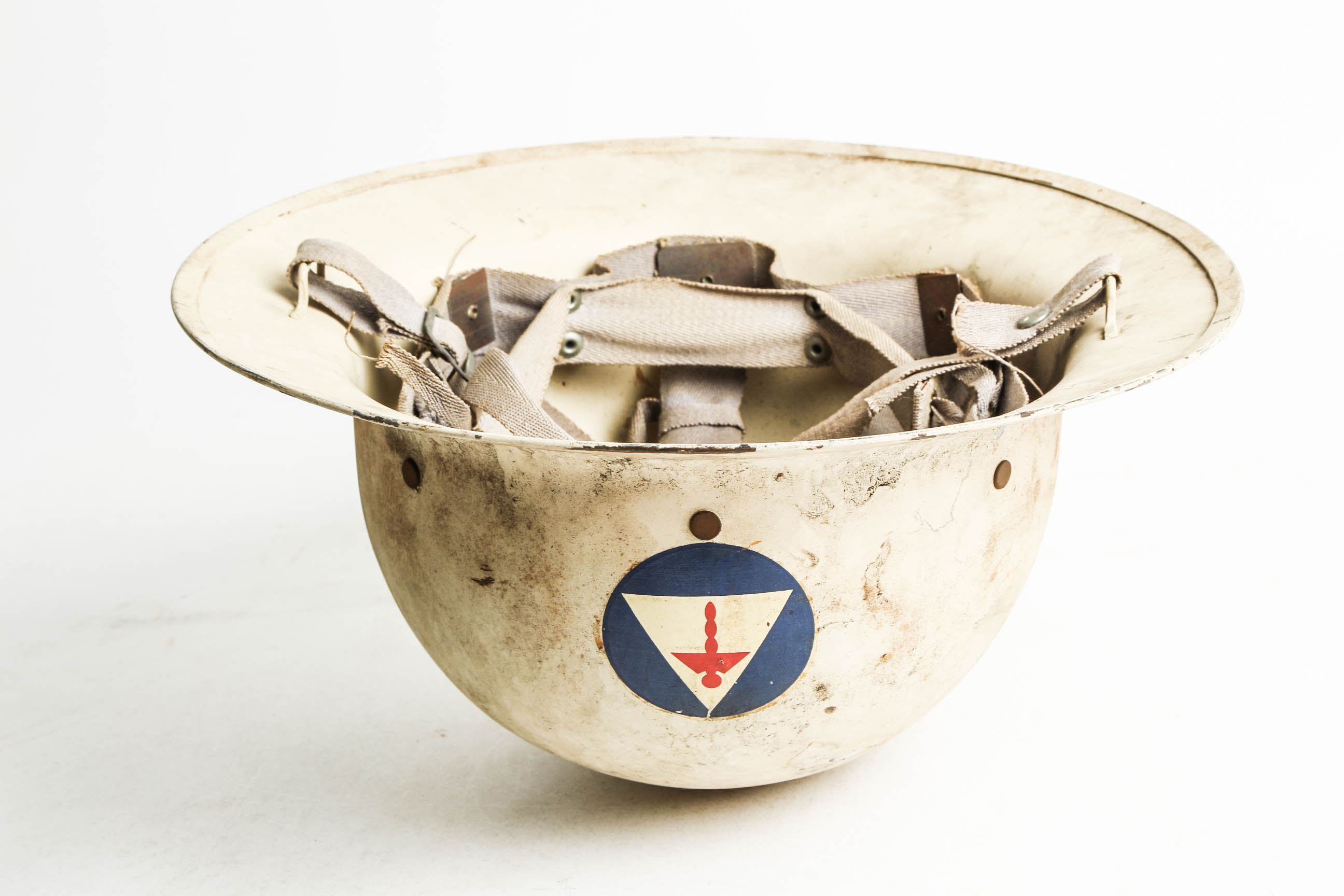 Rare World War II Civil Defense Medical Helmet