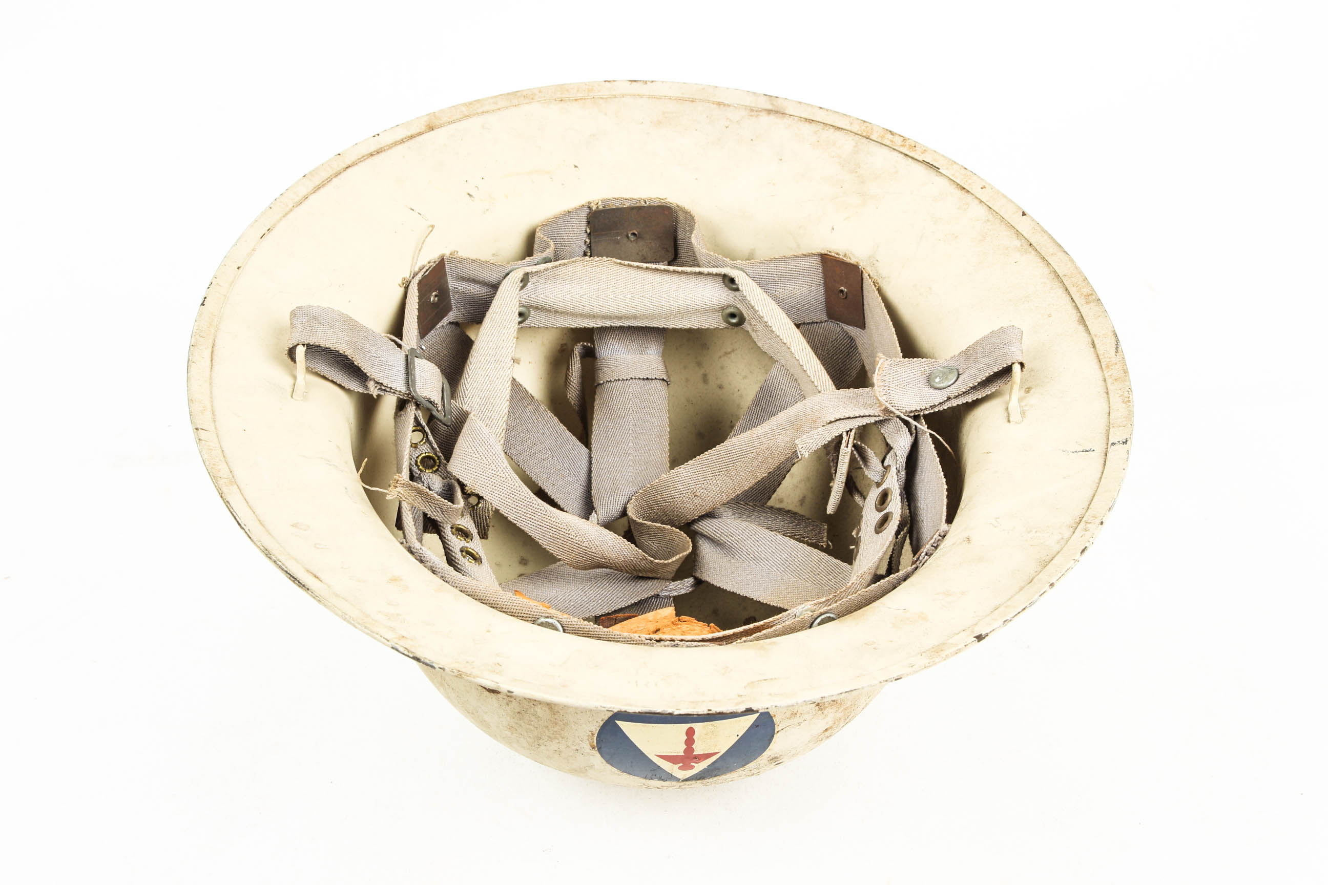 Rare World War II Civil Defense Medical Helmet