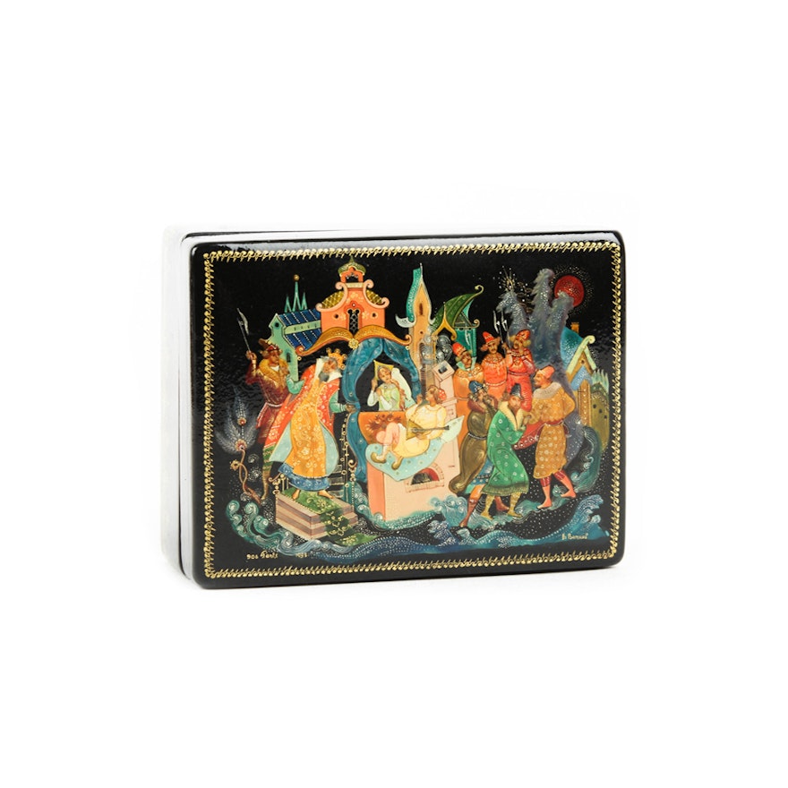 Vintage Russian Lacquered Box