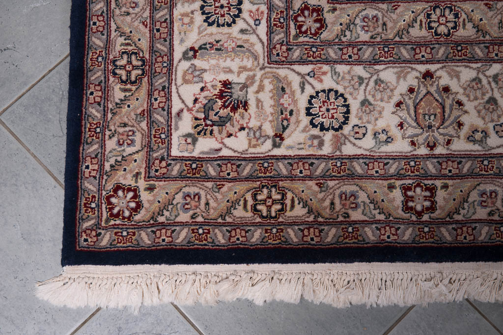 Finely Hand-Knotted Isfahan Wool Area Rug