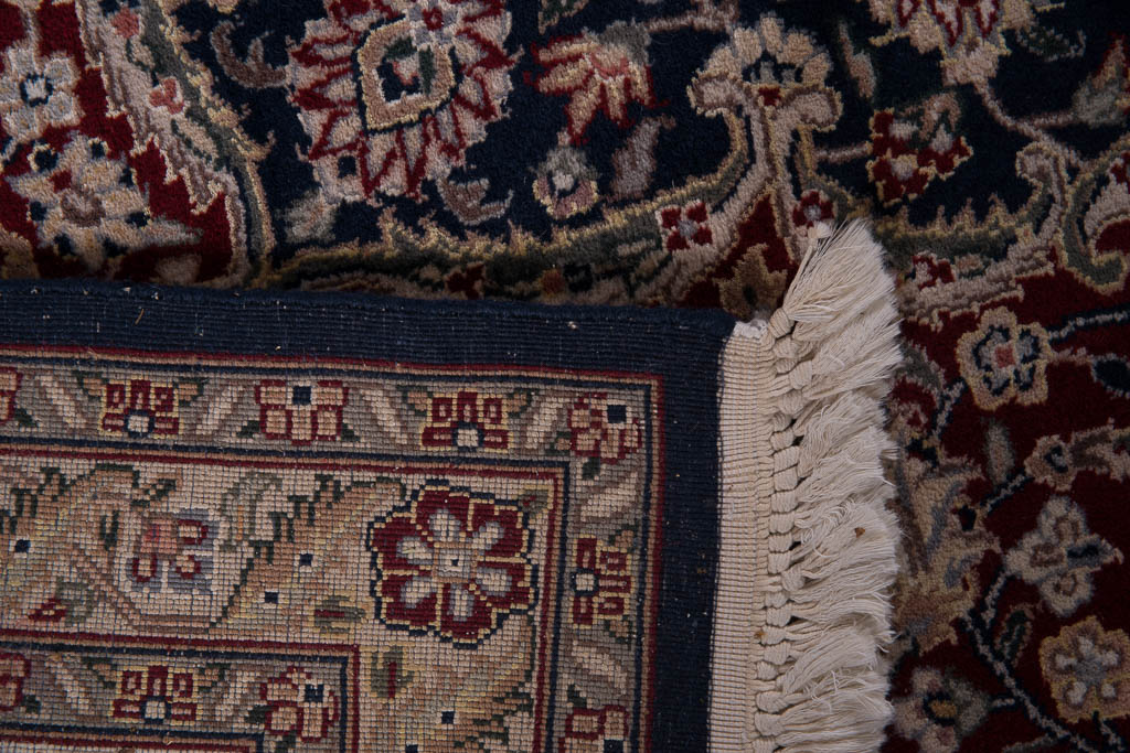 Finely Hand-Knotted Isfahan Wool Area Rug