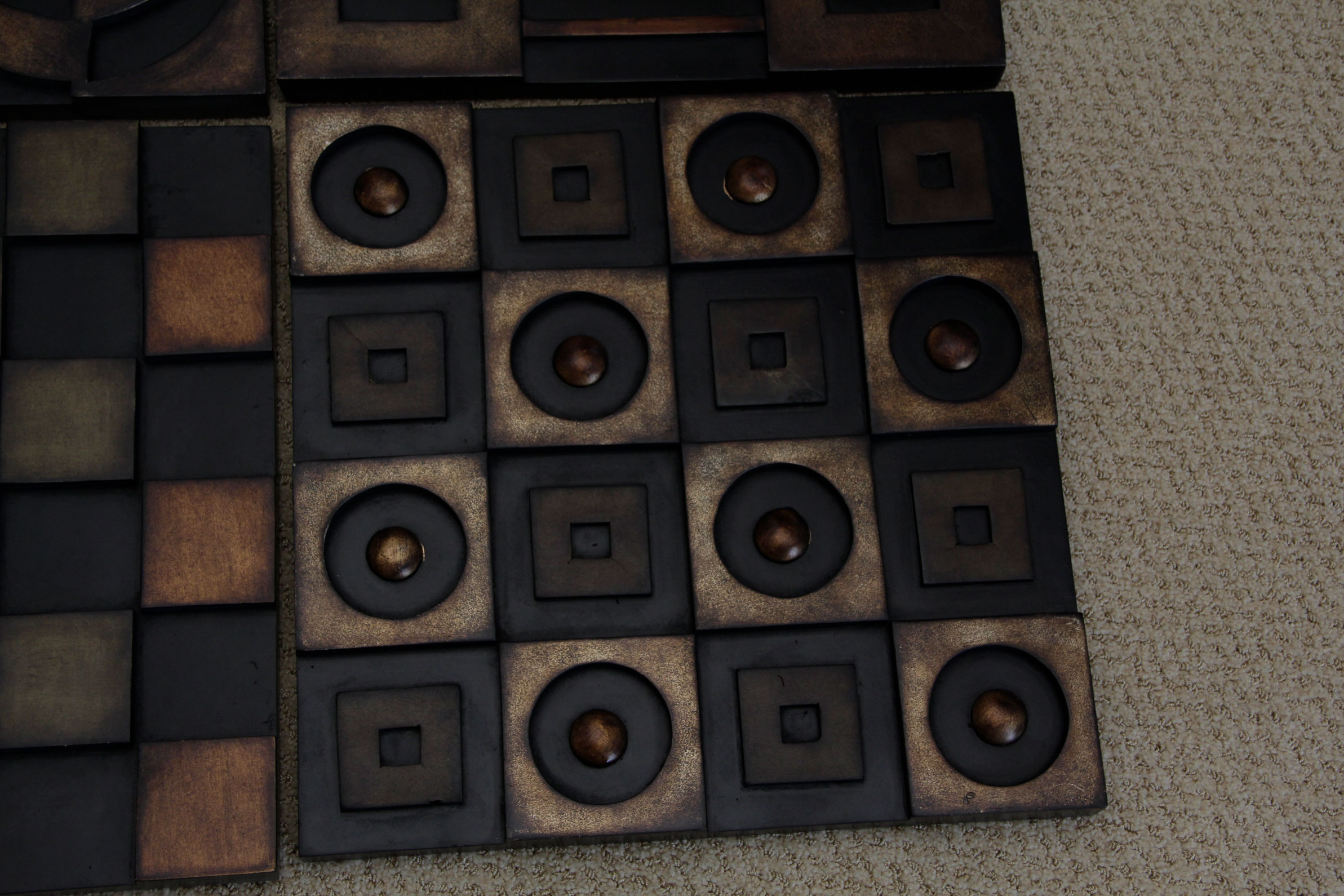 Four Pieces of Contemporary Geometric Wall Art