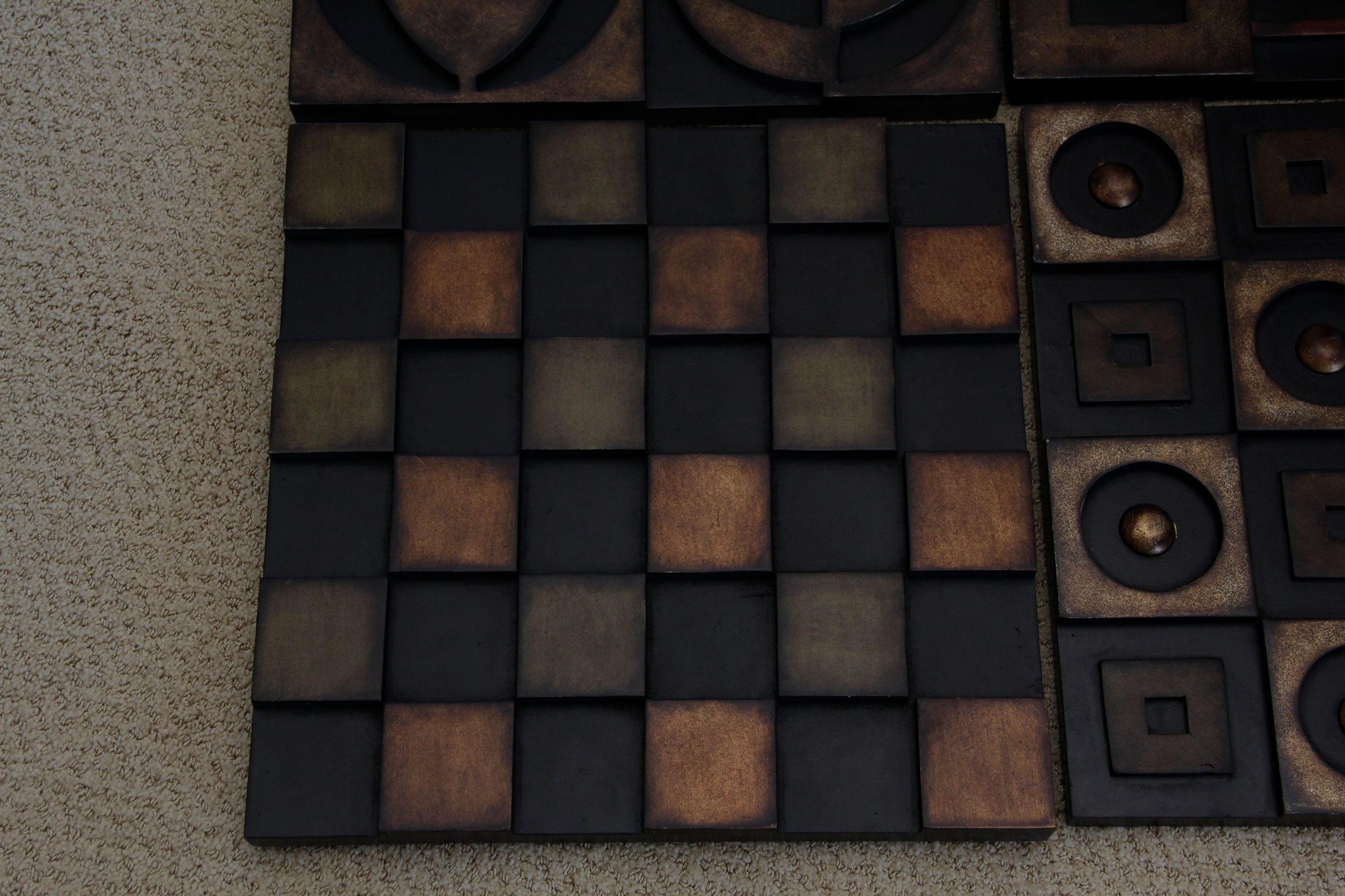 Four Pieces of Contemporary Geometric Wall Art