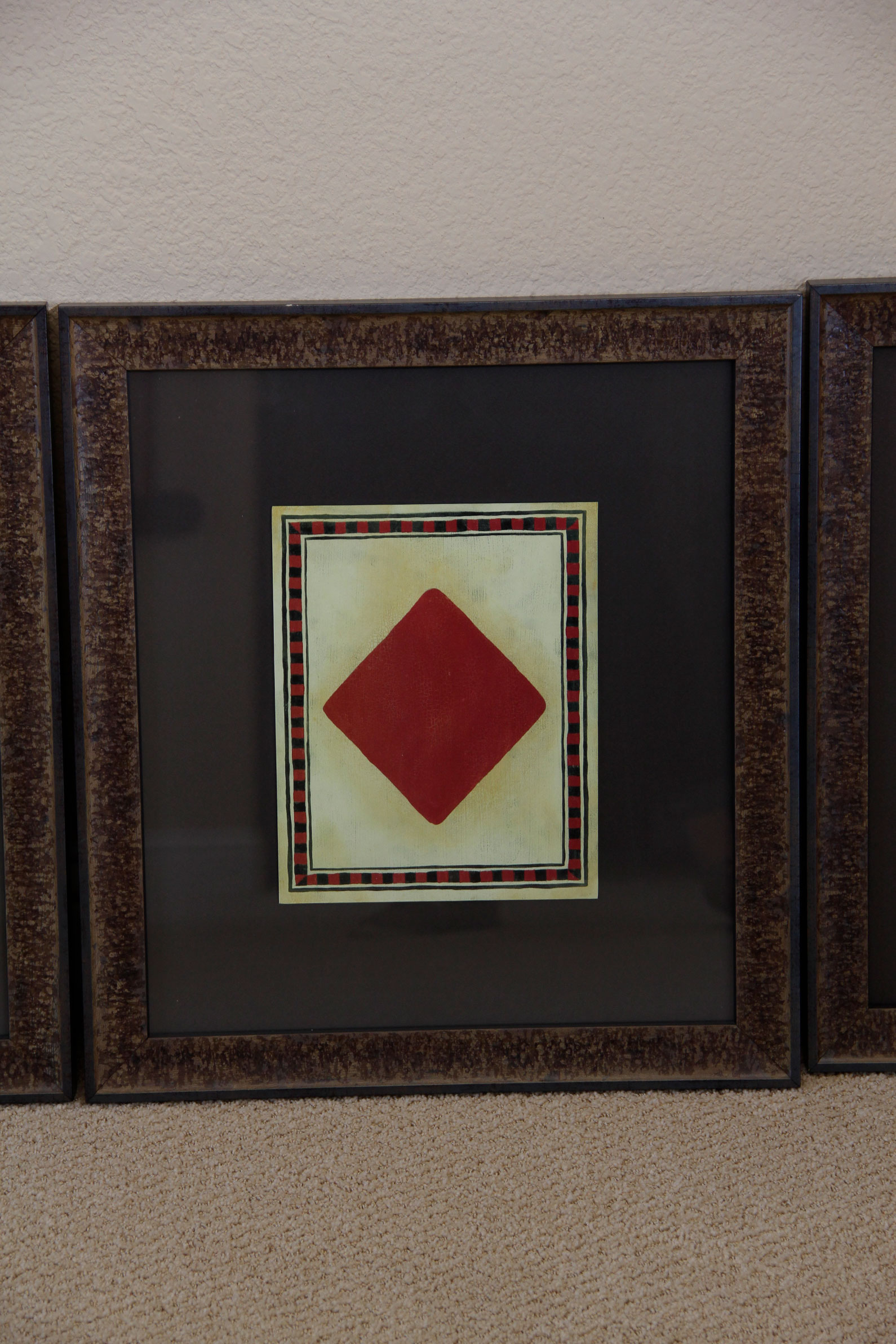 Set of Four Prints of Playing Cards