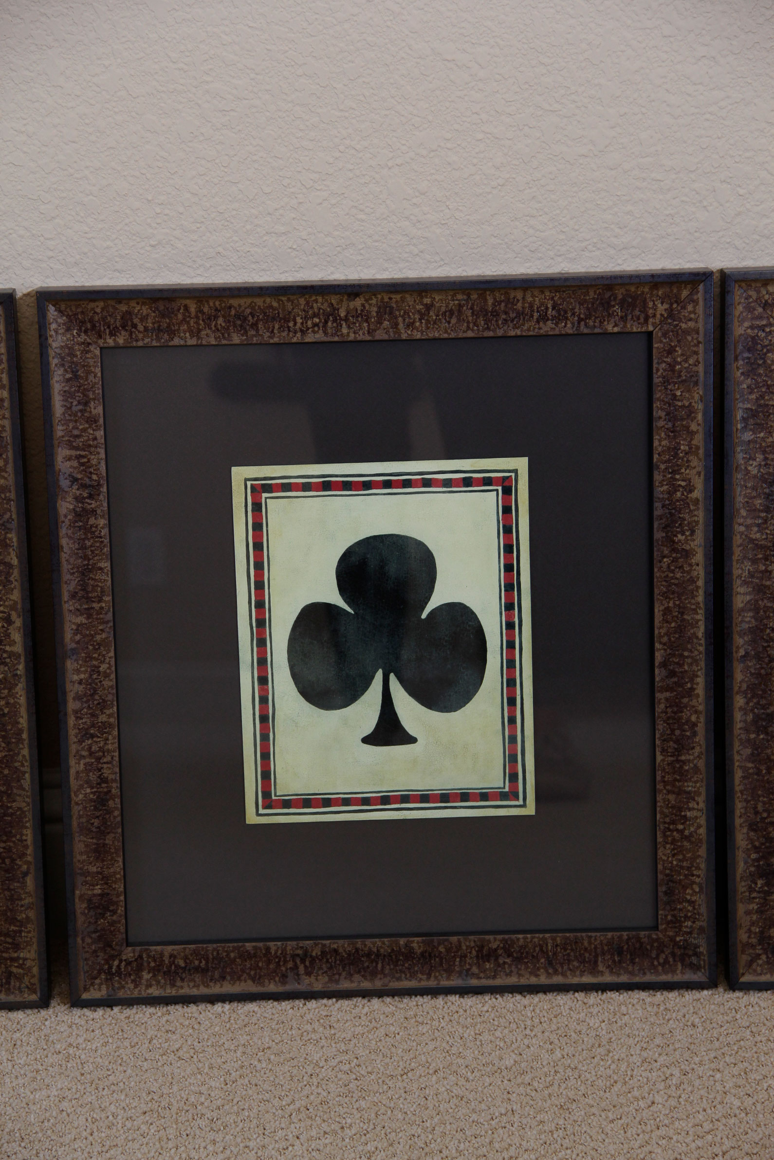 Set of Four Prints of Playing Cards