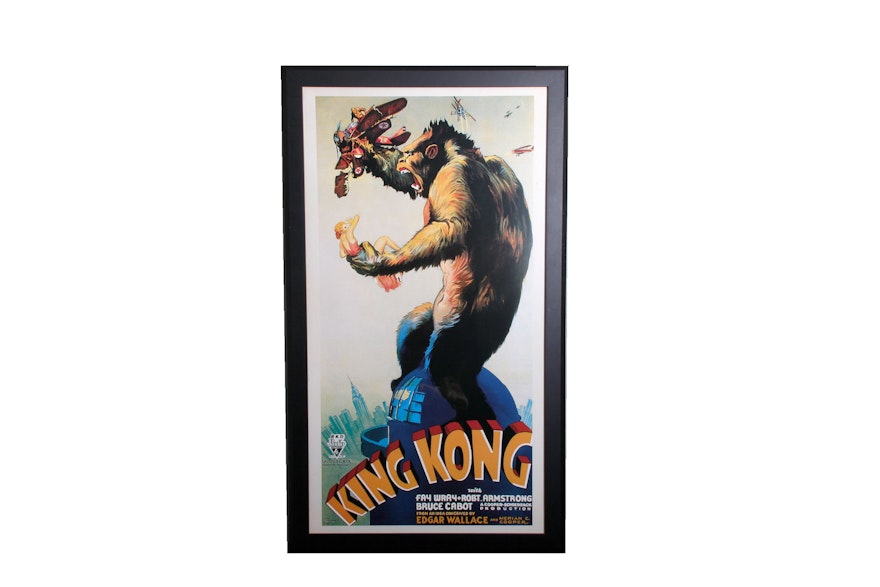 Framed "King Kong" Movie Poster