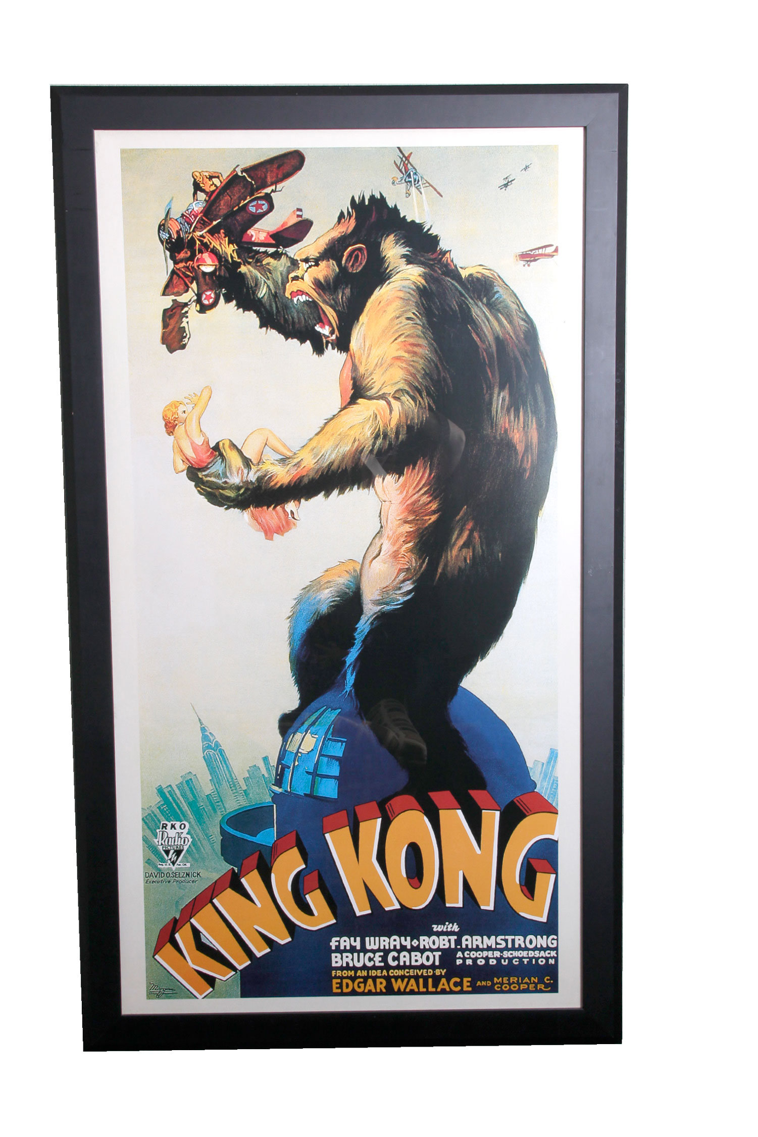 Framed "King Kong" Movie Poster