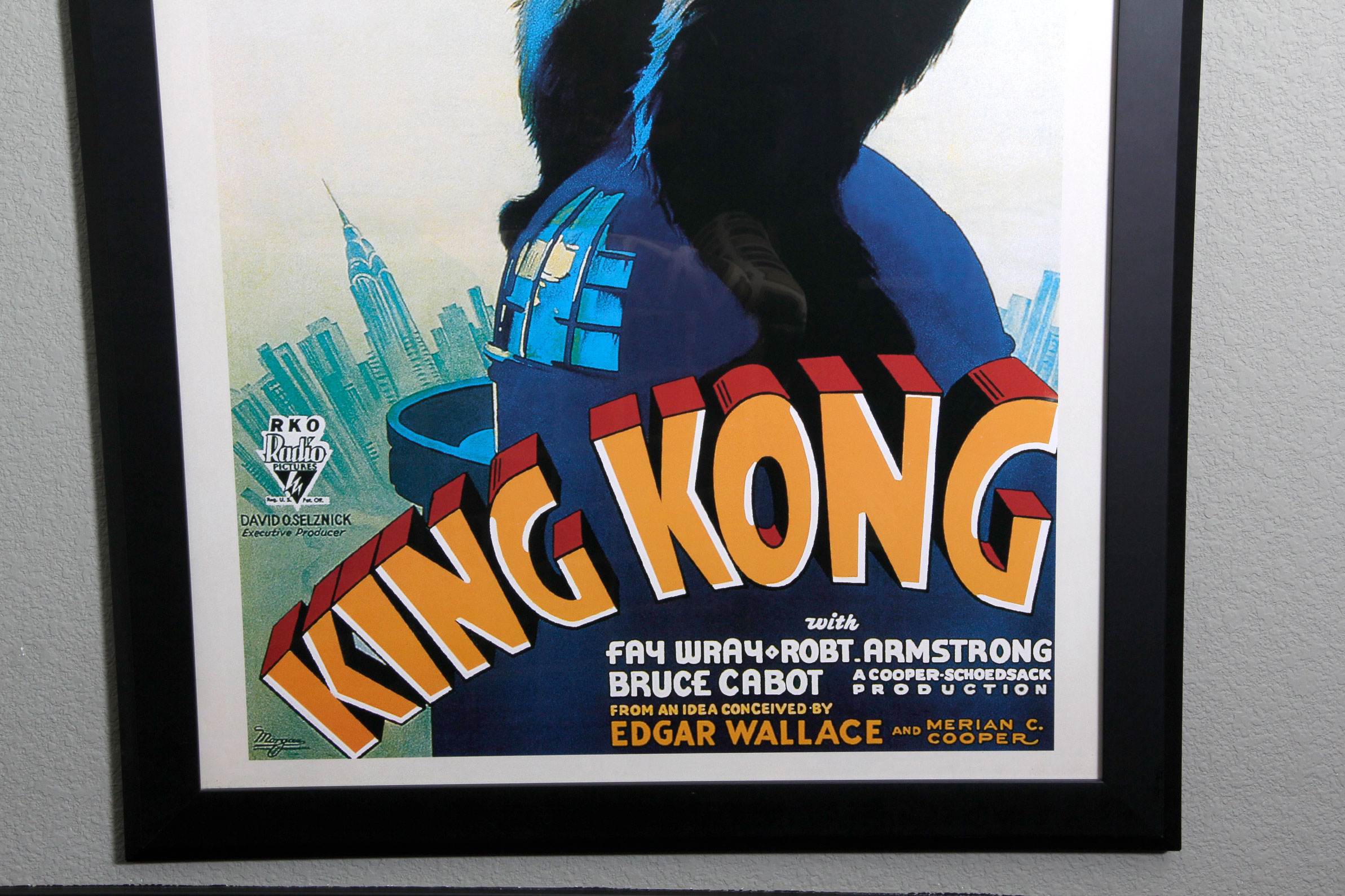 Framed "King Kong" Movie Poster