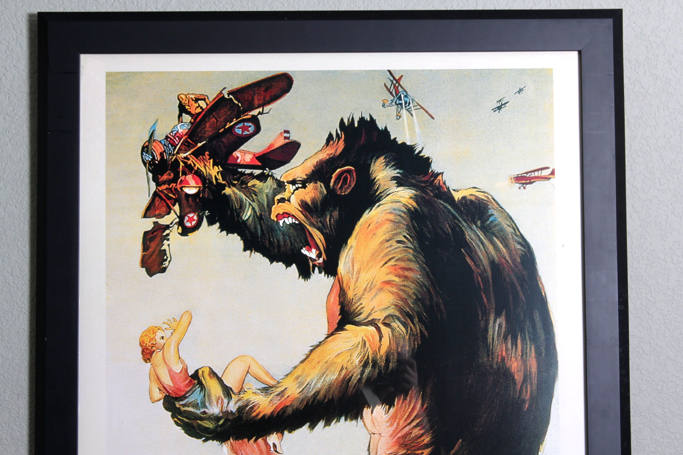 Framed "King Kong" Movie Poster