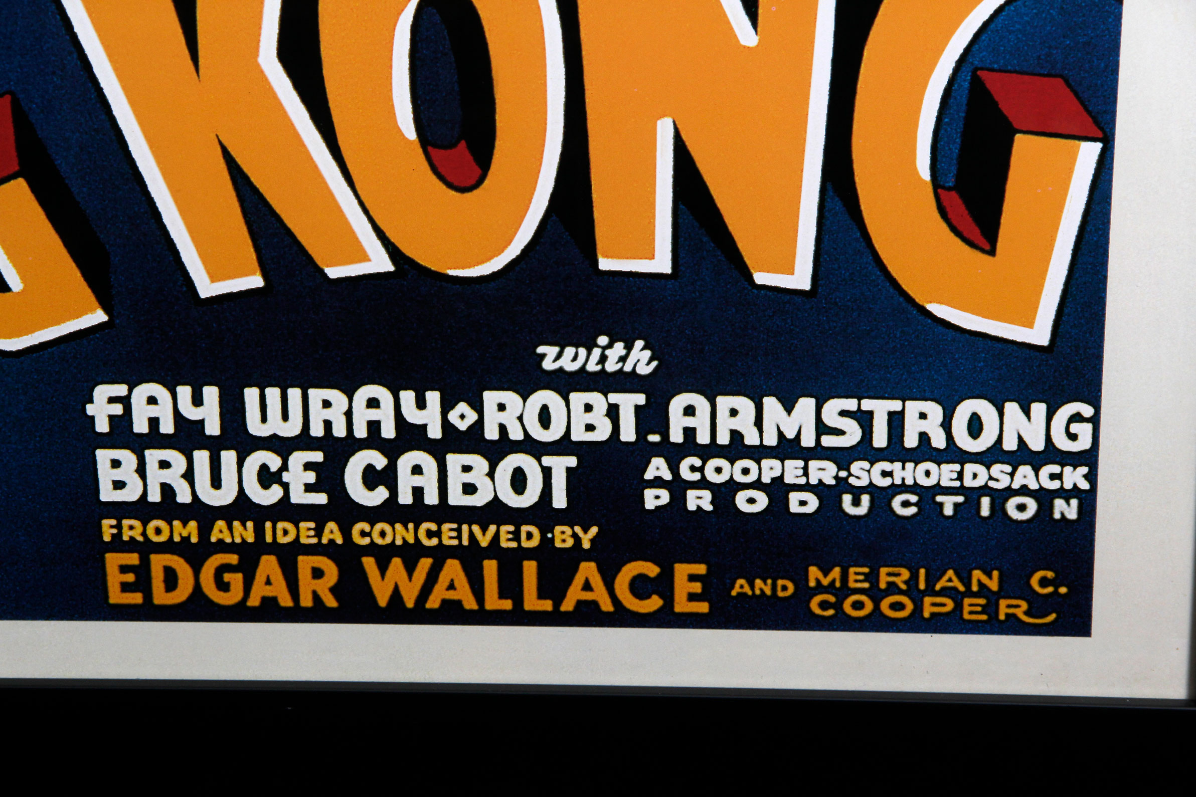 Framed "King Kong" Movie Poster