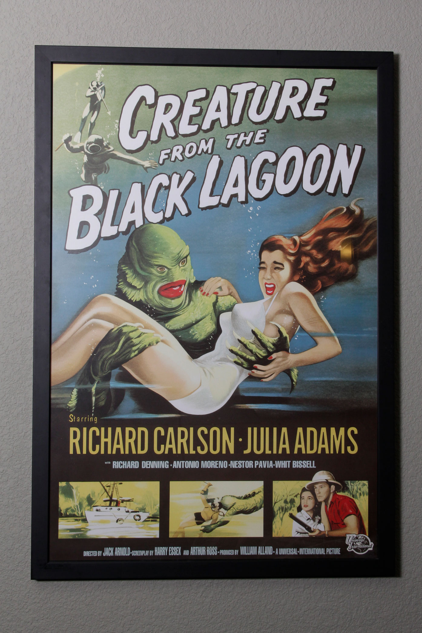 Framed "Creature from the Black Lagoon" Movie Poster