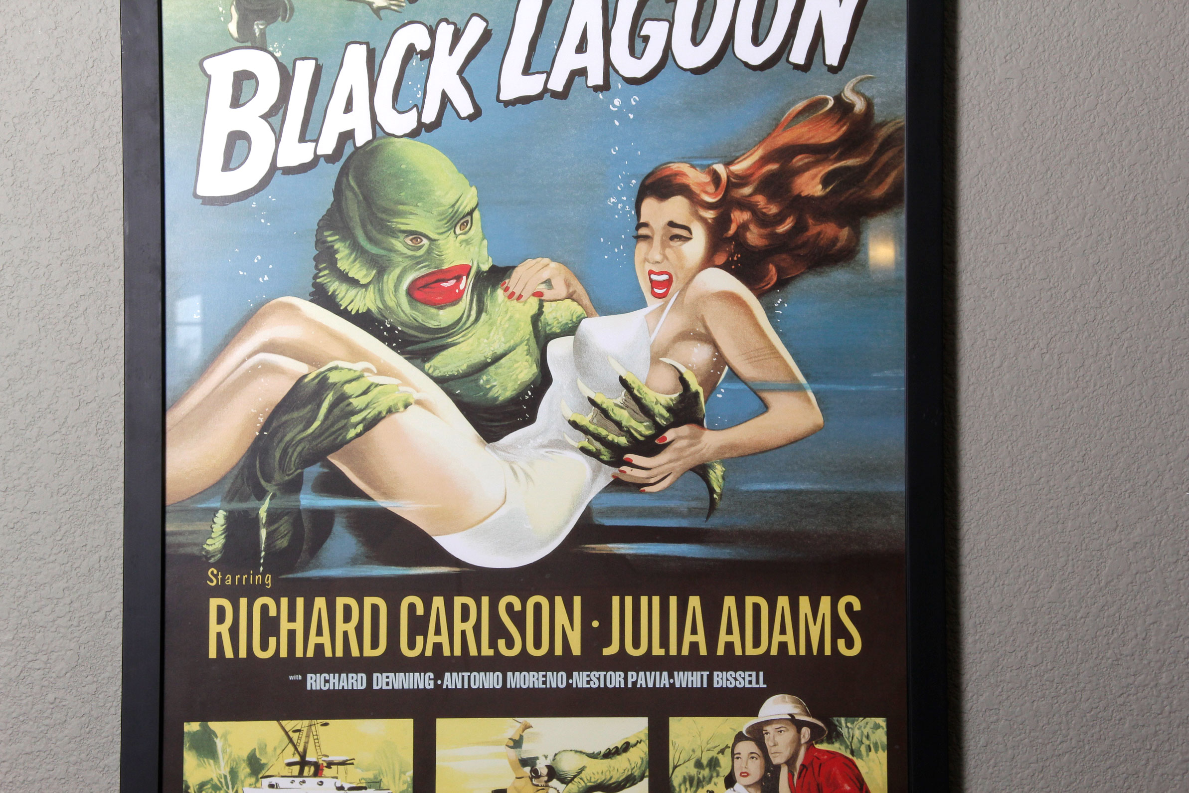 Framed "Creature from the Black Lagoon" Movie Poster