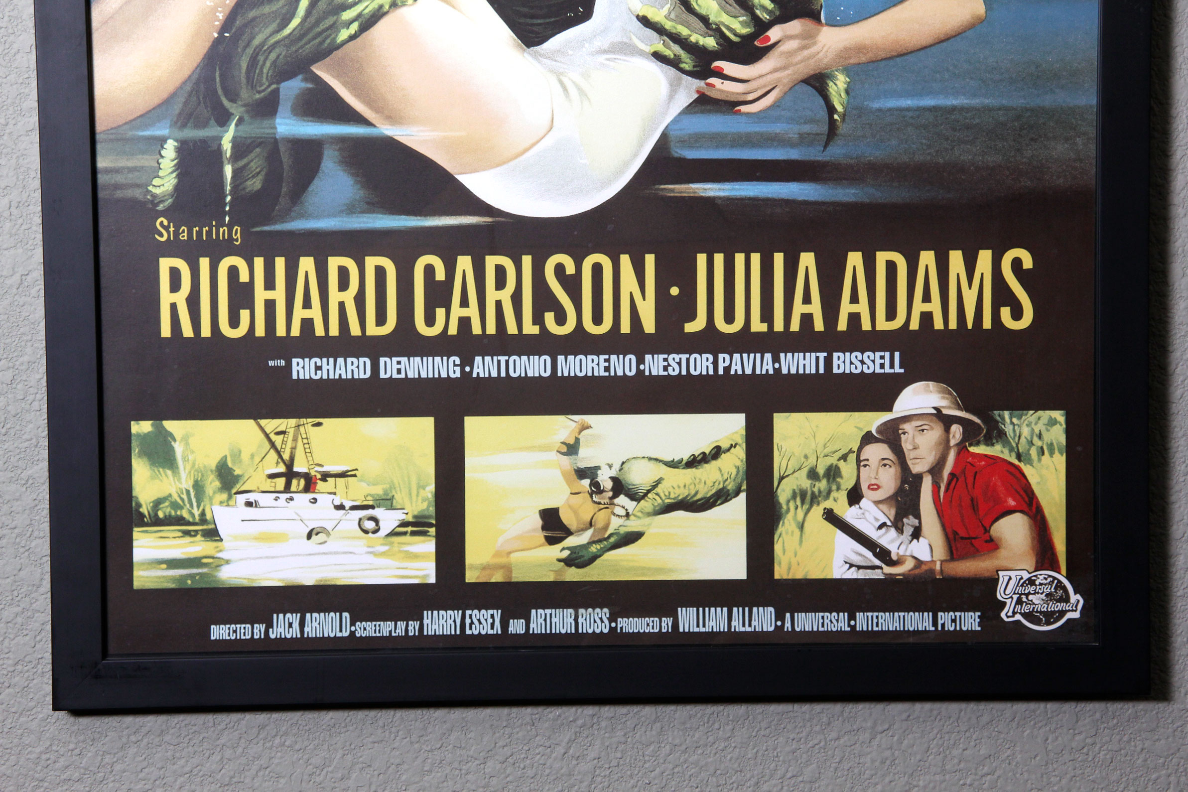 Framed "Creature from the Black Lagoon" Movie Poster