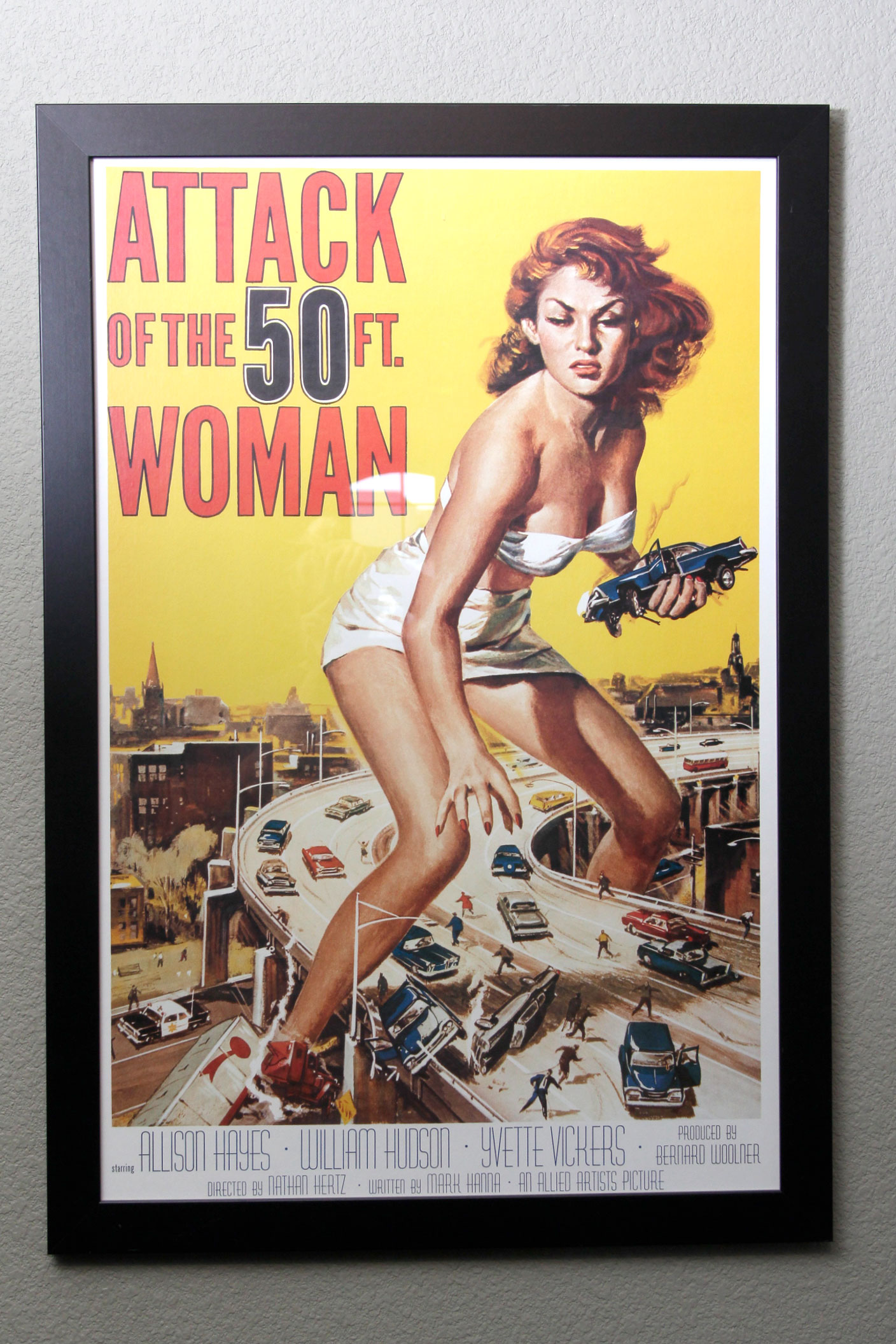 Framed "Attack of the 50ft Woman" Movie Poster