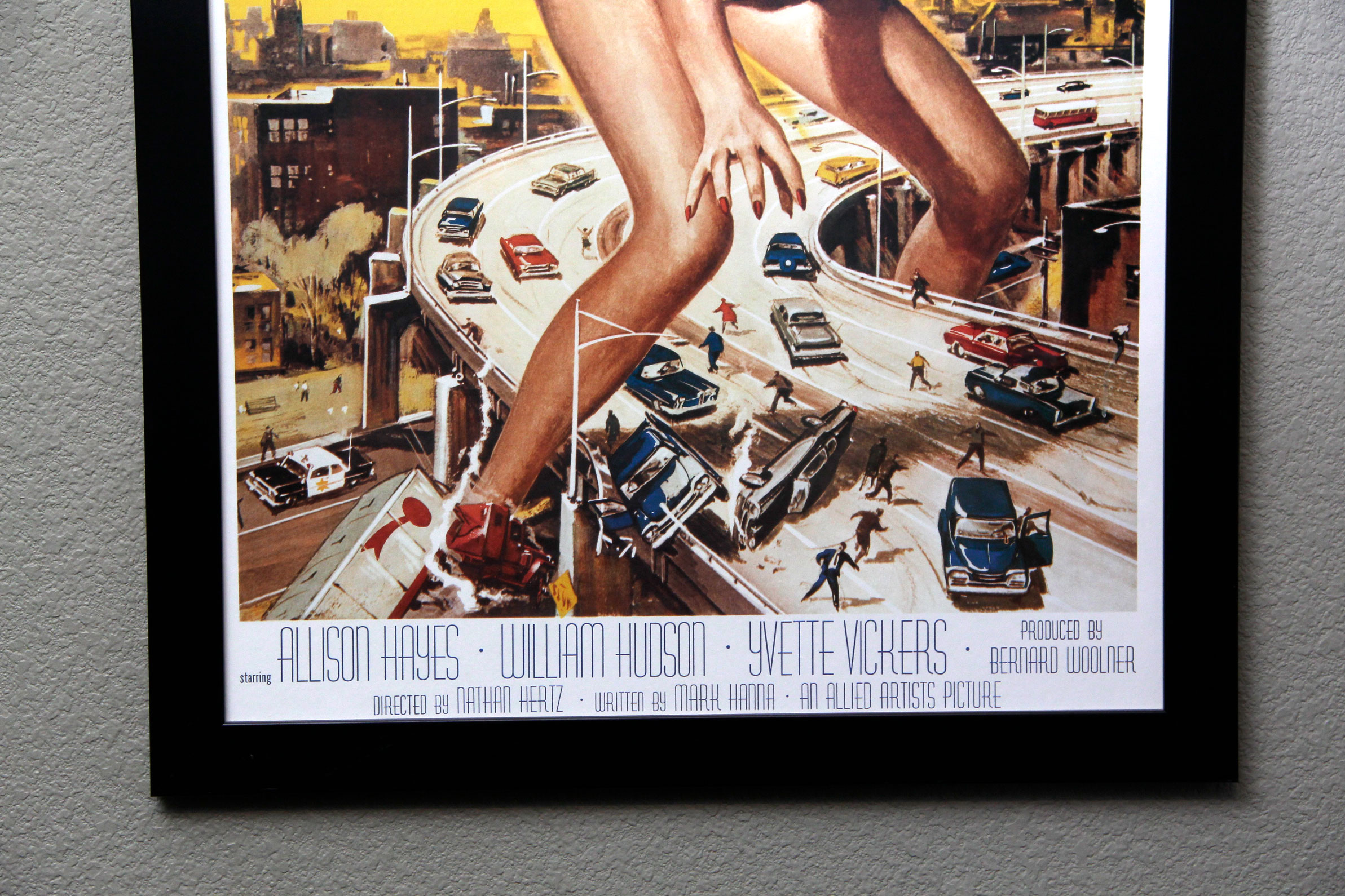 Framed "Attack of the 50ft Woman" Movie Poster