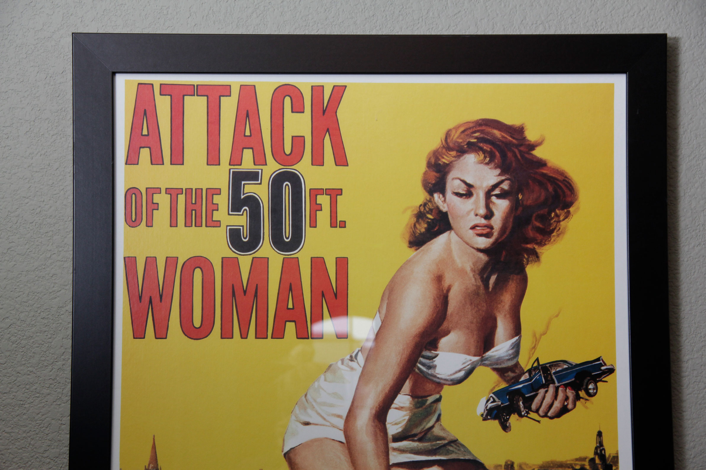 Framed "Attack of the 50ft Woman" Movie Poster
