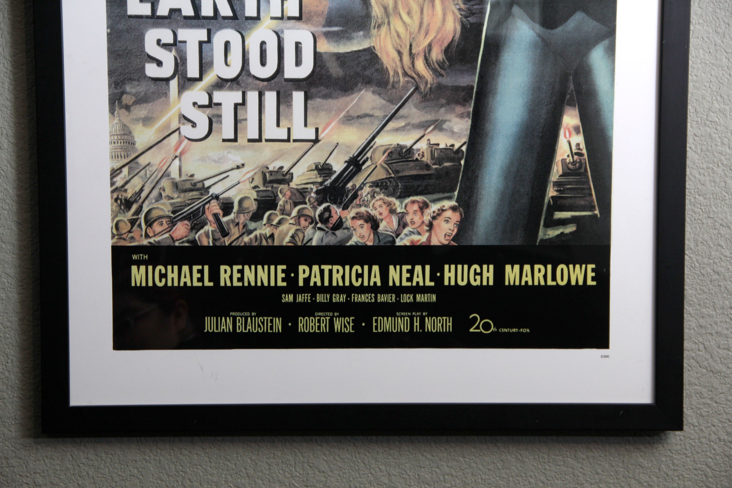 Framed "The Day the Earth Stood Still" Movie Poster