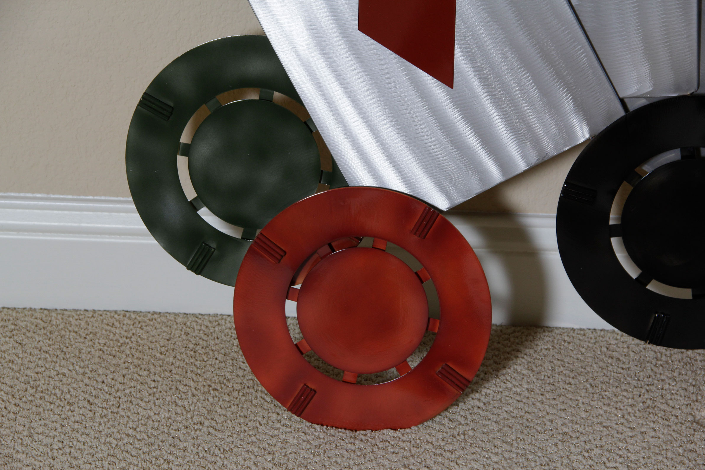 C.Jere Signed Metal Playing Card Sculpture