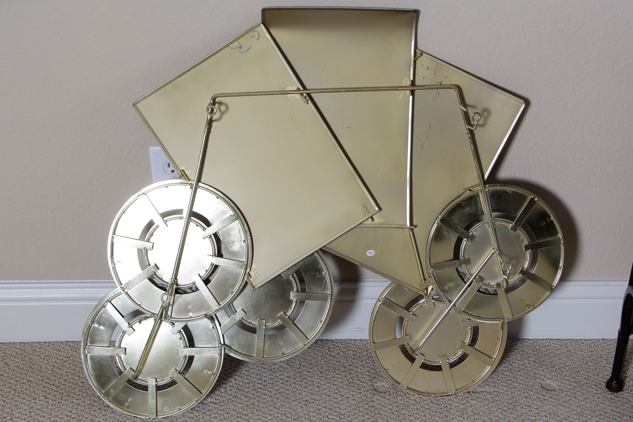 C.Jere Signed Metal Playing Card Sculpture