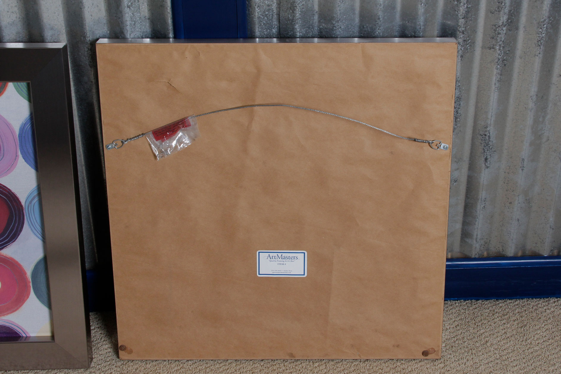 Pair of Colorful Framed Abstract Prints