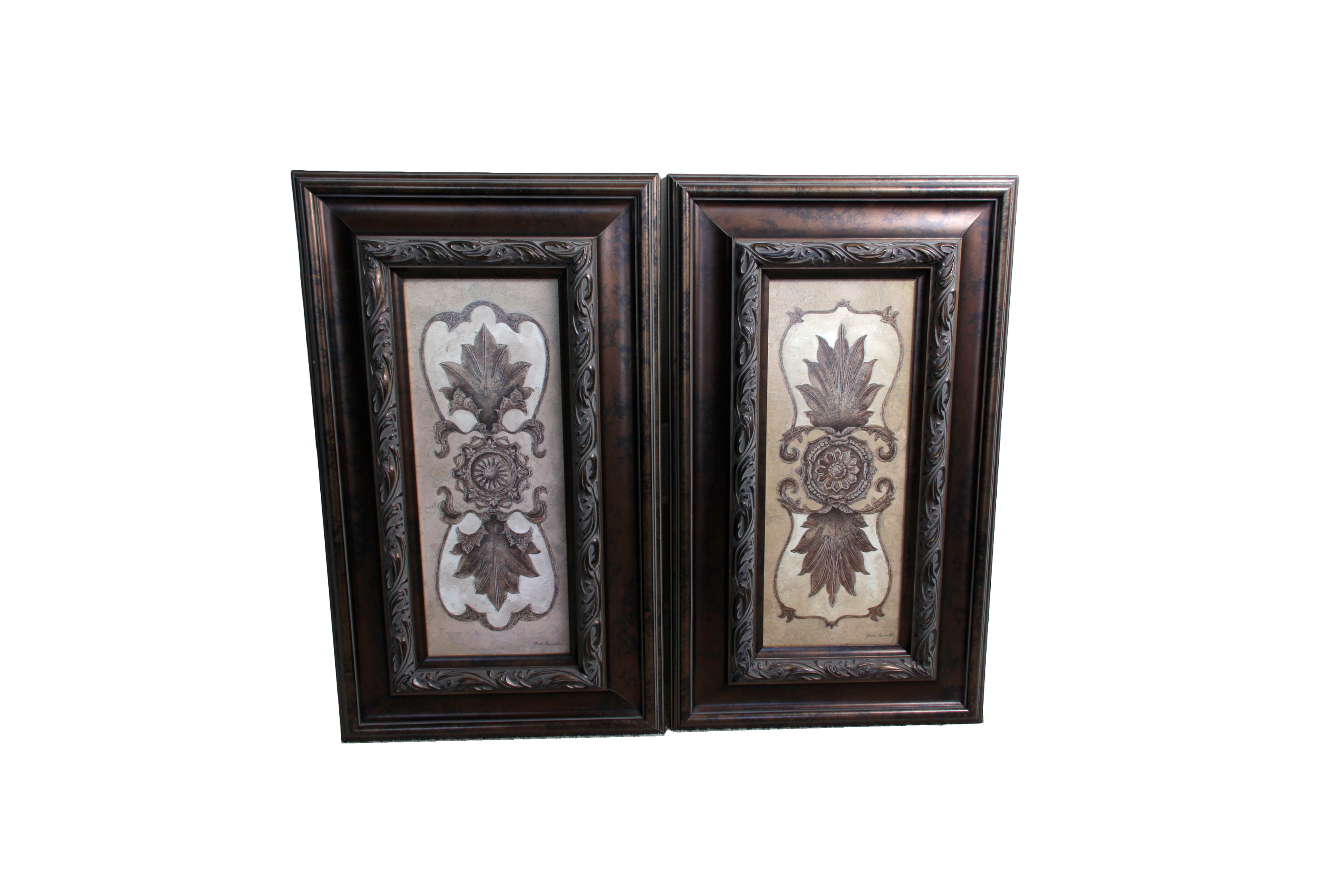 Pair of Framed Giclee Prints by Jane  Carroll