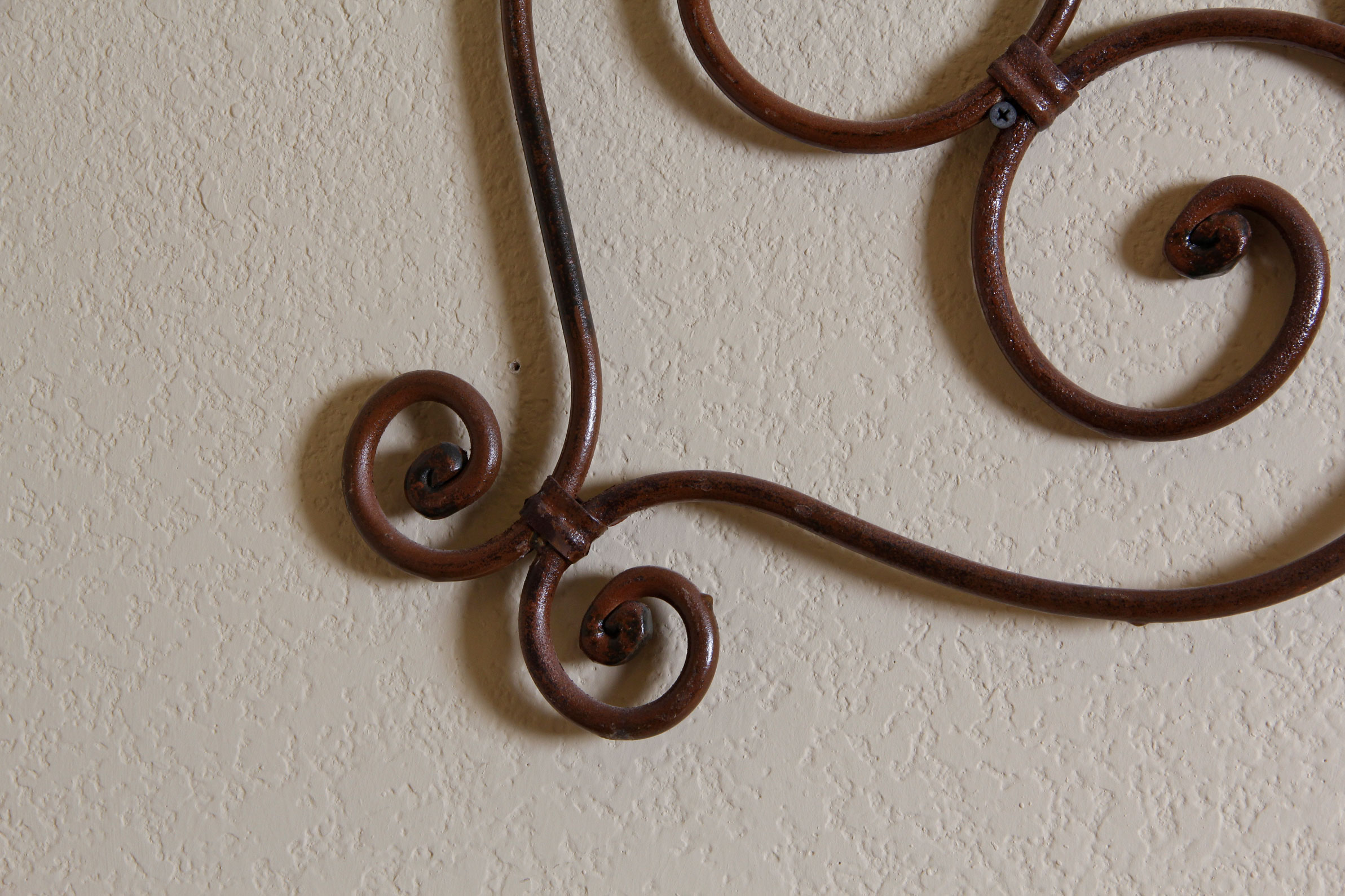 Pair of Wrought Metal Wall Hangings