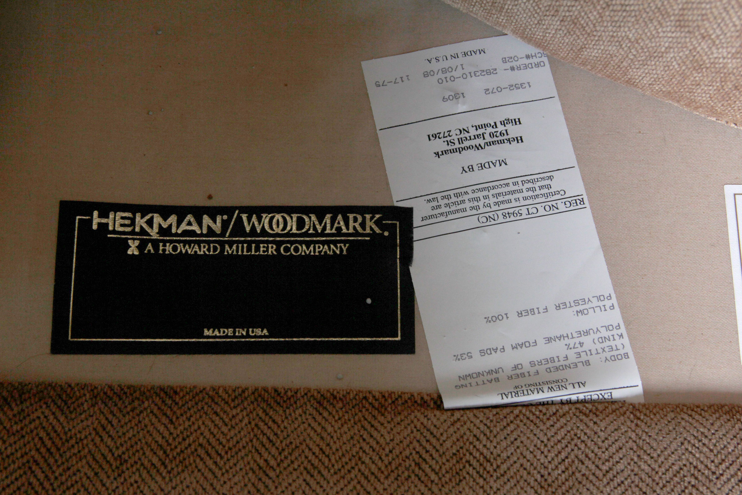 Hekman Woodmark Howard Miller Company Arm Chair