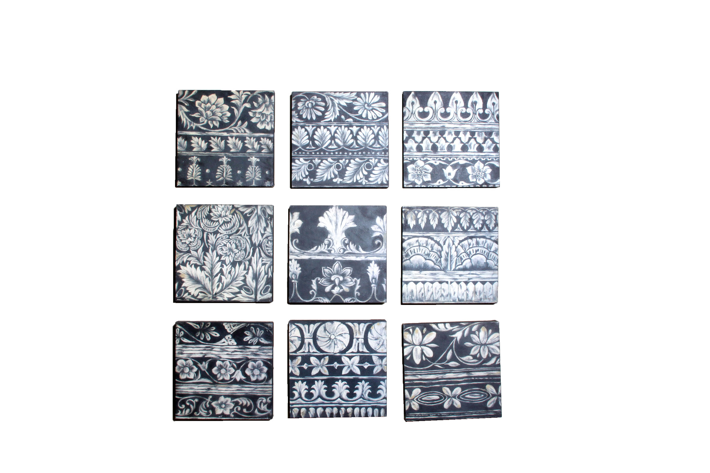 Set of Nine Black and Whtie Canvas Prints