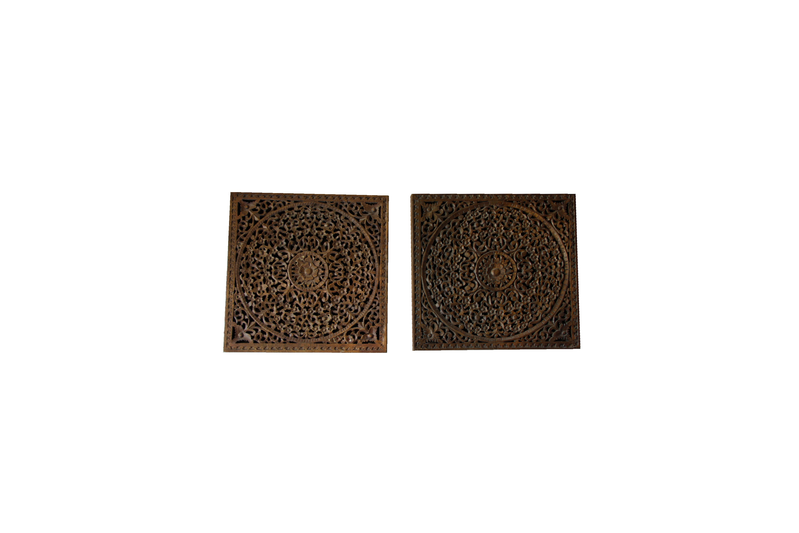 Balinese Carved Teak Wall Panels