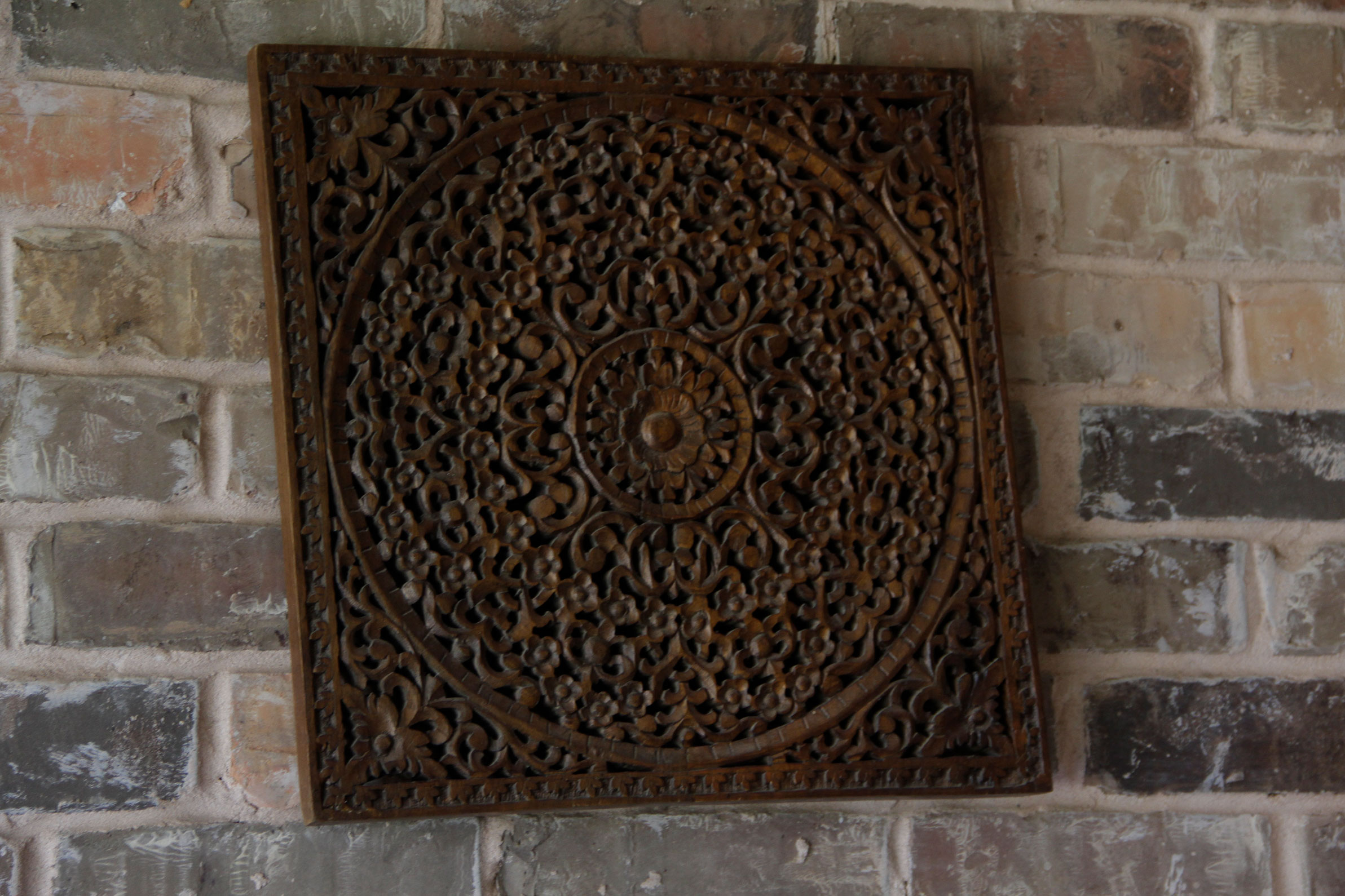 Balinese Carved Teak Wall Panels