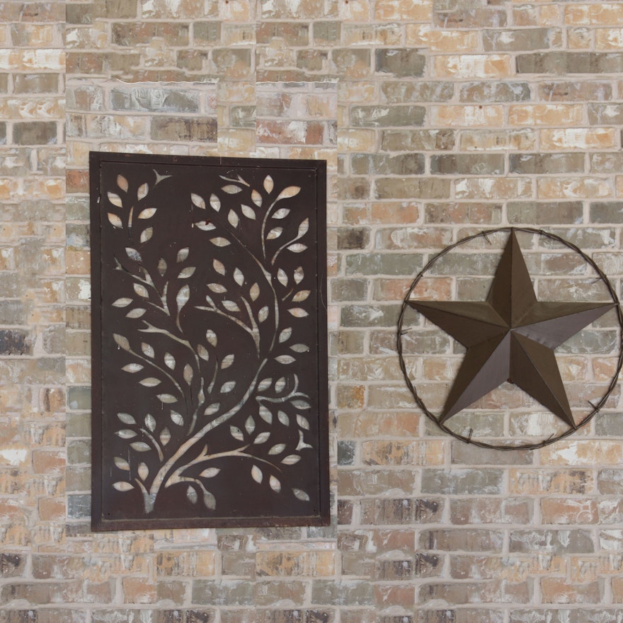 Metal Cut out and Metal Star Hanging