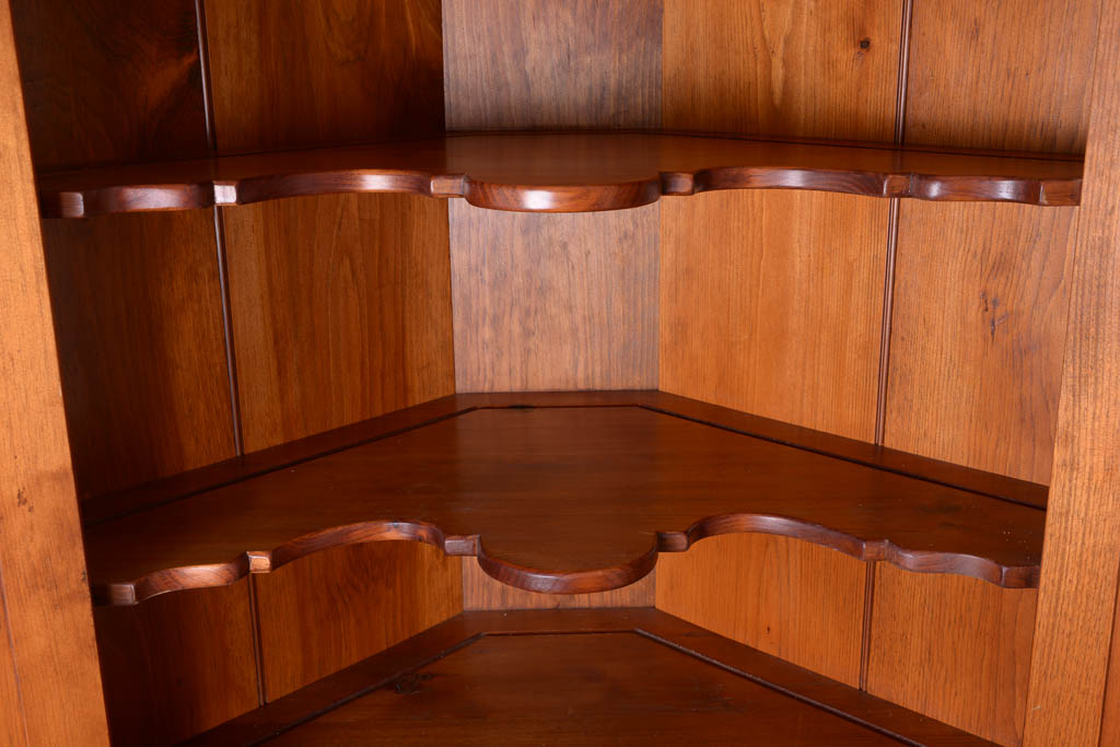 Vintage Pine Corner Cupboard