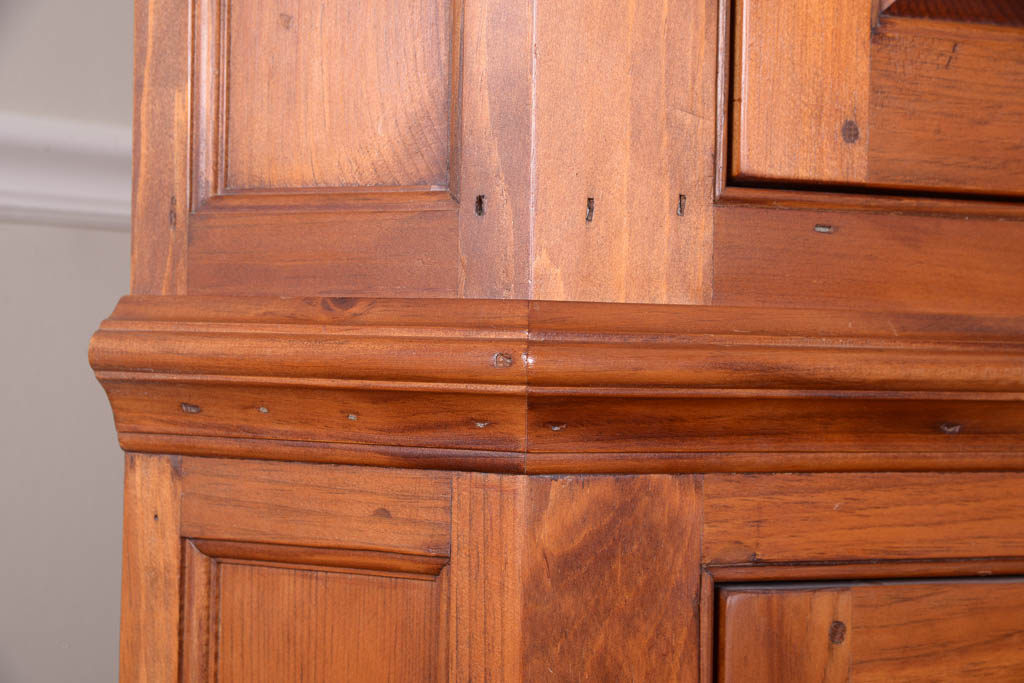 Vintage Pine Corner Cupboard