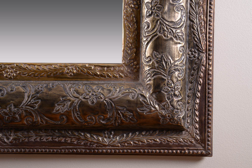 Gilded Carved Rectangular Wall Mirror