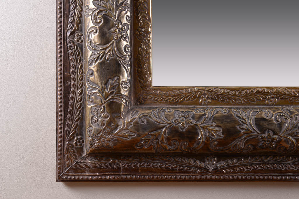 Gilded Carved Rectangular Wall Mirror