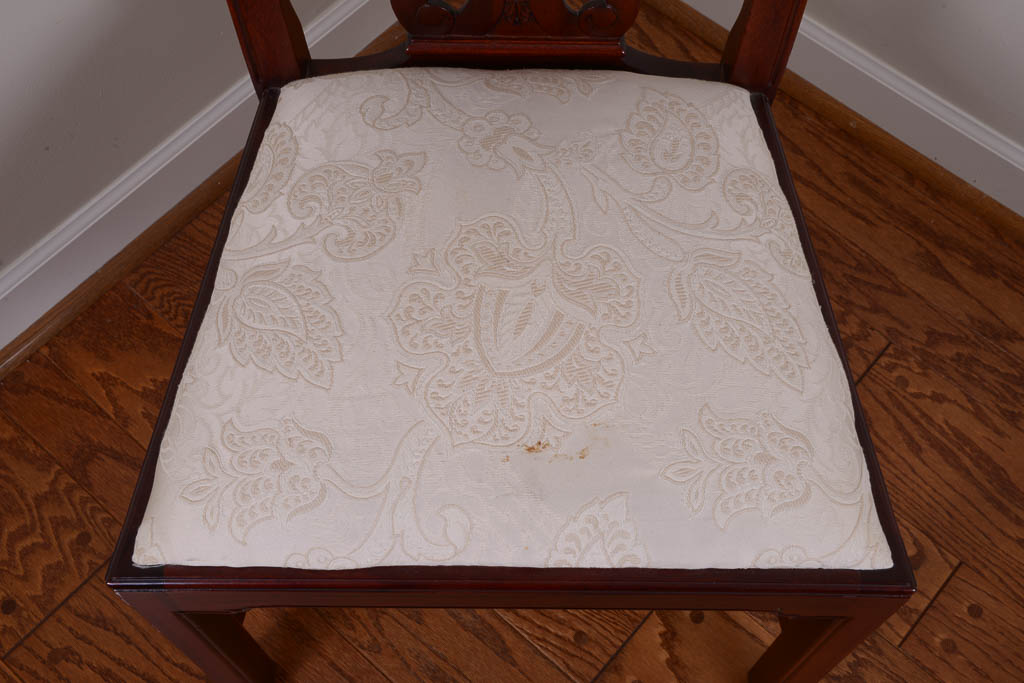 Set of Eight Chippendale Style Mahogany Dining Chairs